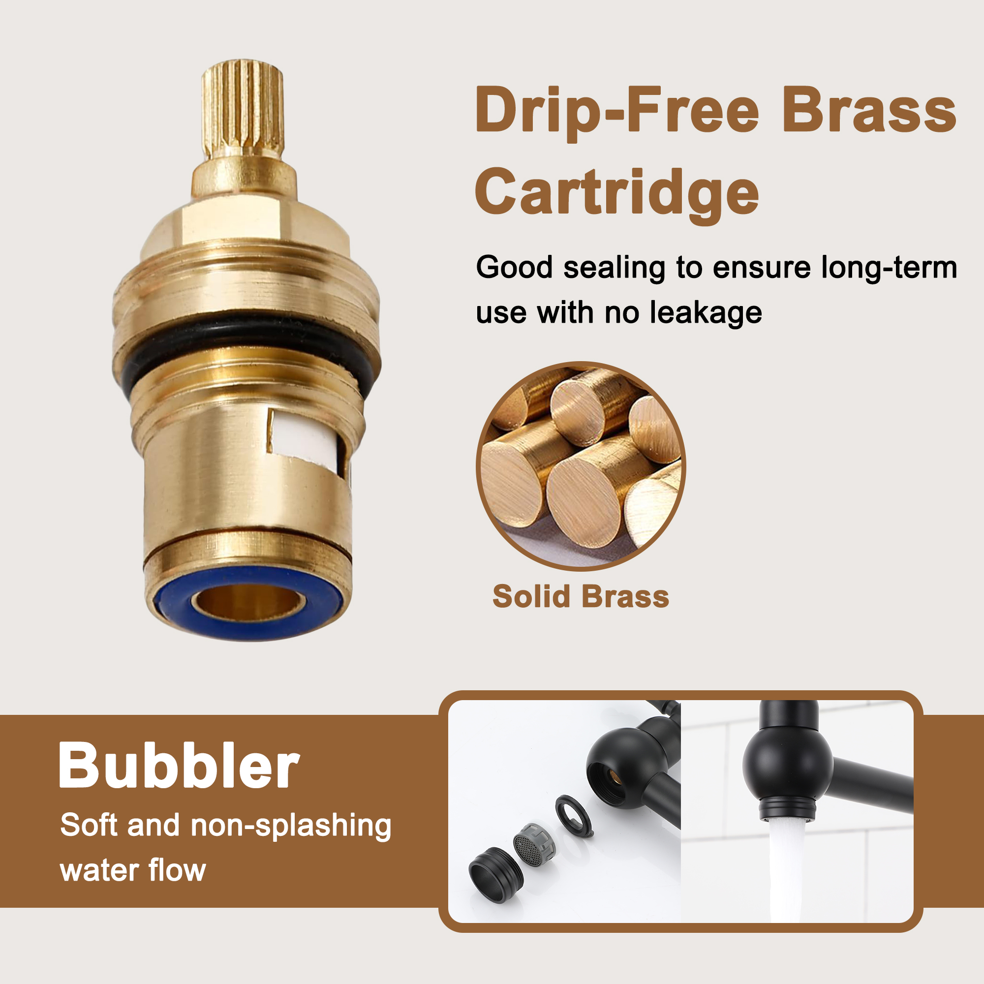 Deck-Mounted Double Handle Pot Filler Kitchen Faucet Stove Faucet with Folding Stretchable Double-Jointed Arm