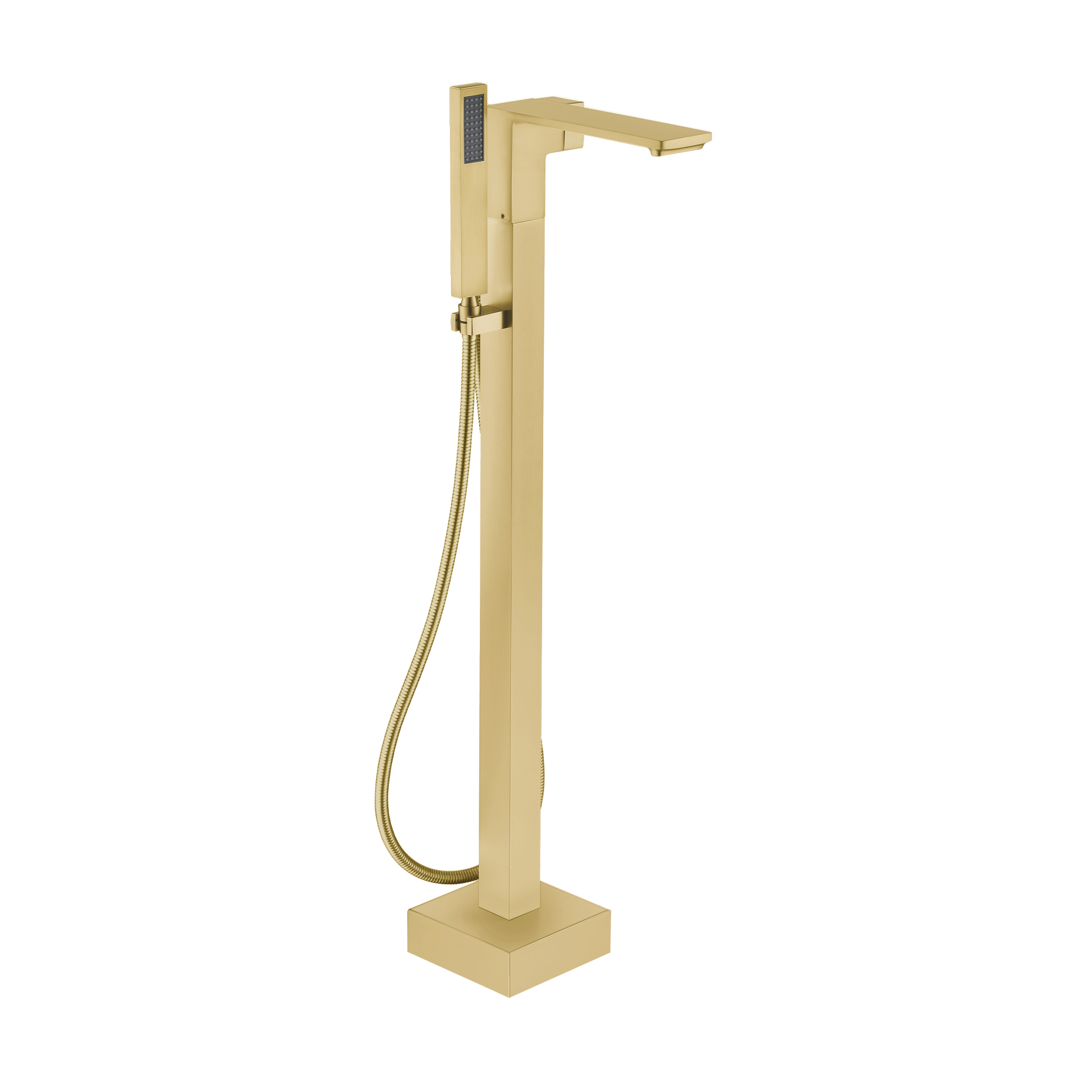 Free Standing Tub Filler Brass Bathtub Faucet with Hand Held Shower