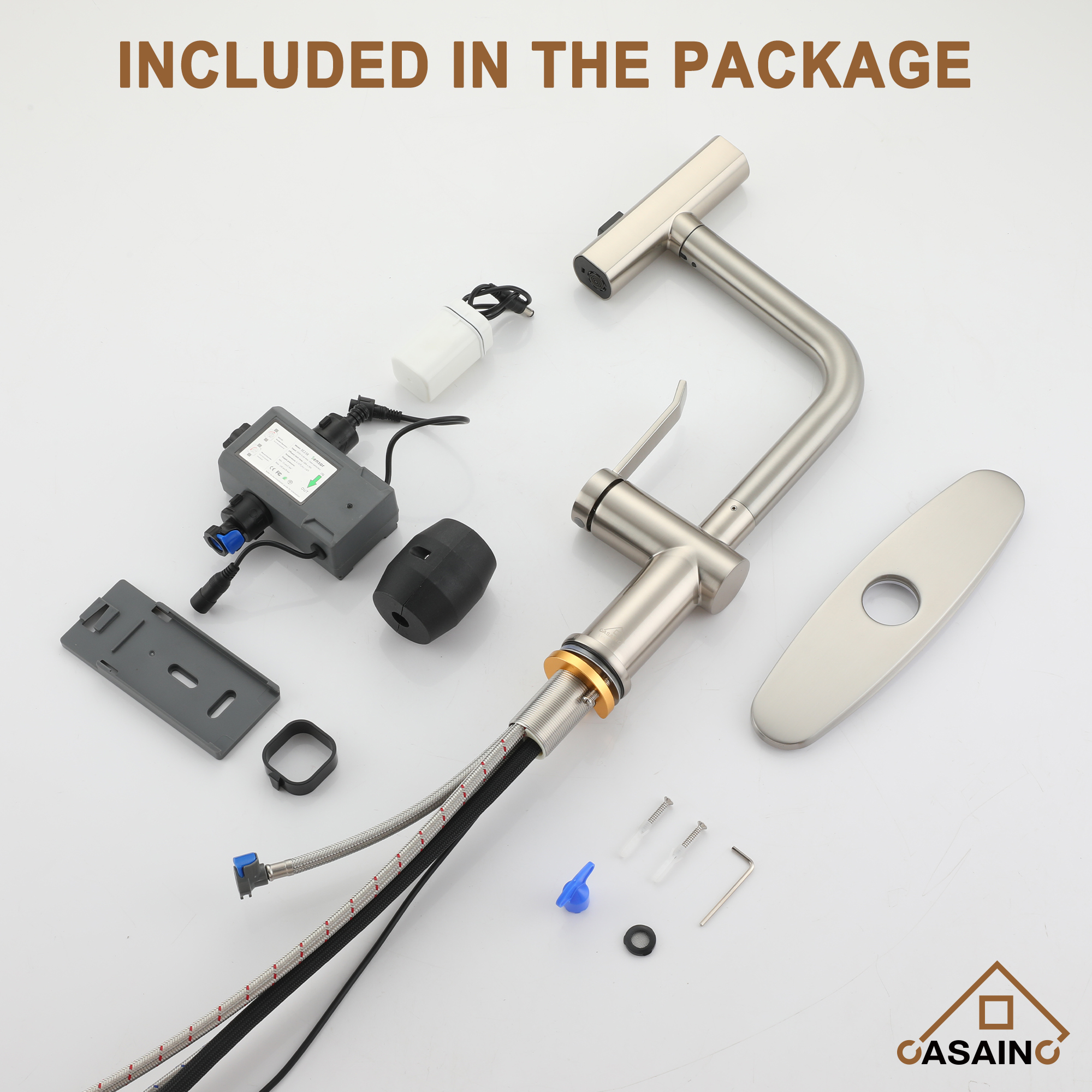 Touchless Single Handle Kitchen Faucet with 3 Functions Spray