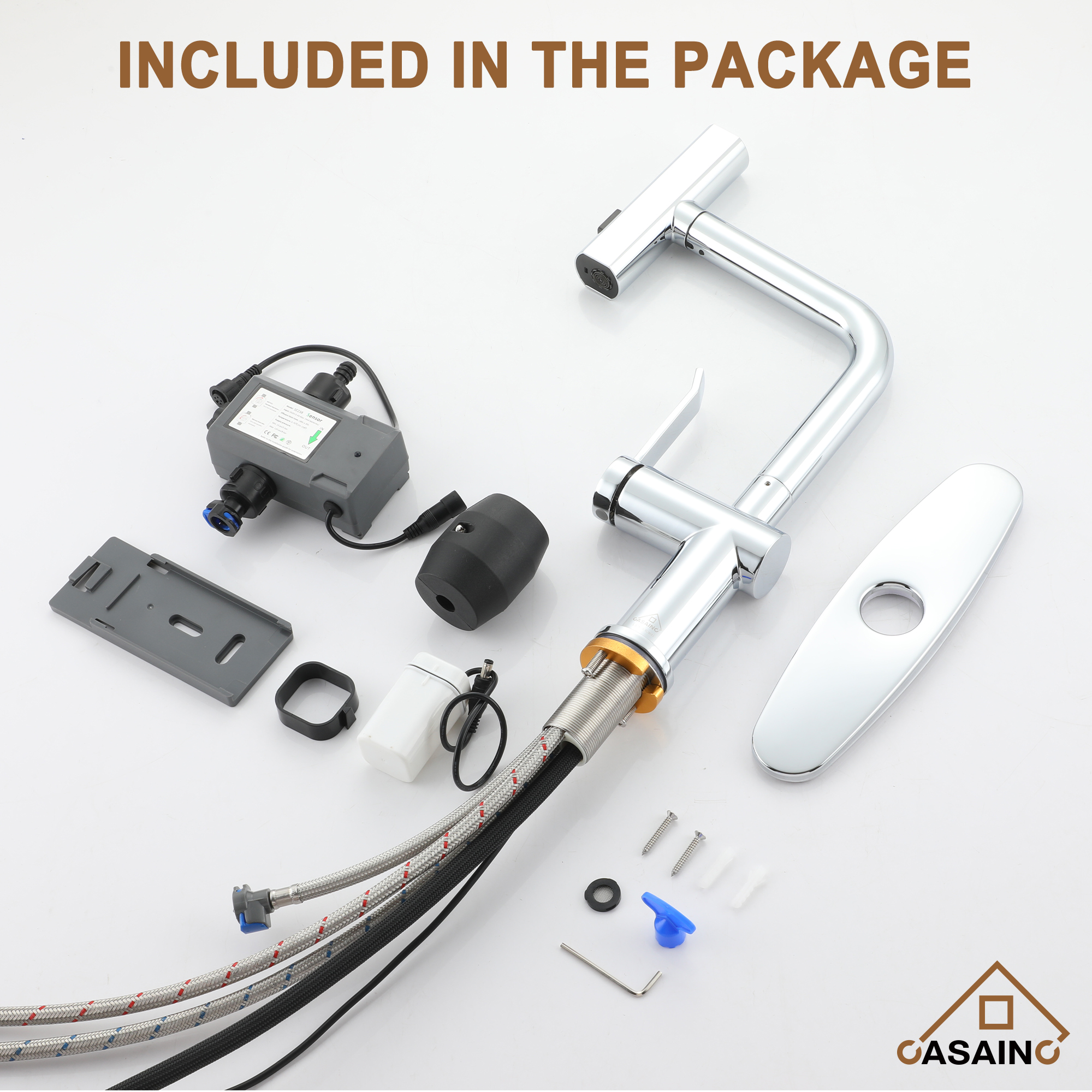 Touchless Single Handle Kitchen Faucet with 3 Functions Spray