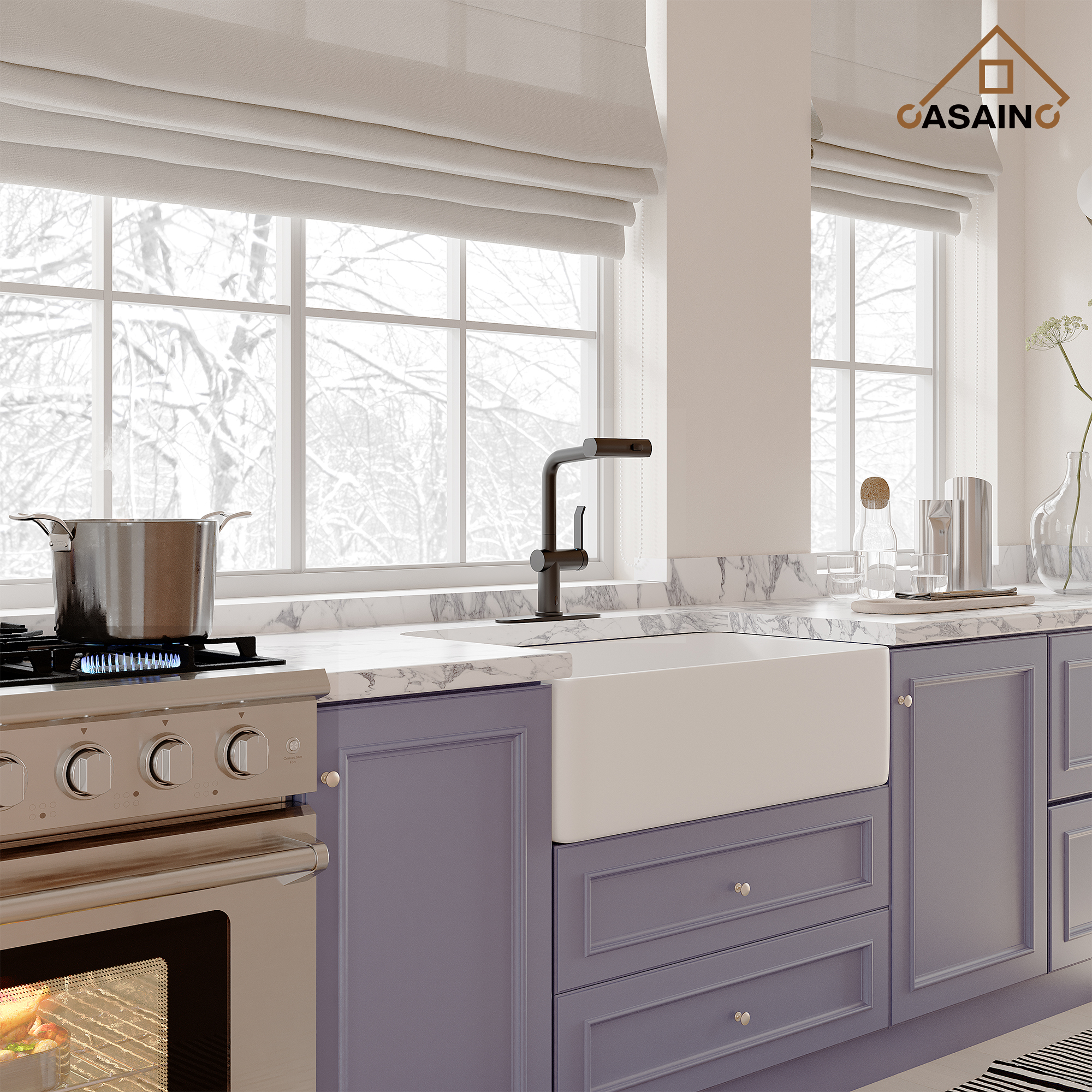 Touchless Single Handle Kitchen Faucet with 3 Functions Spray