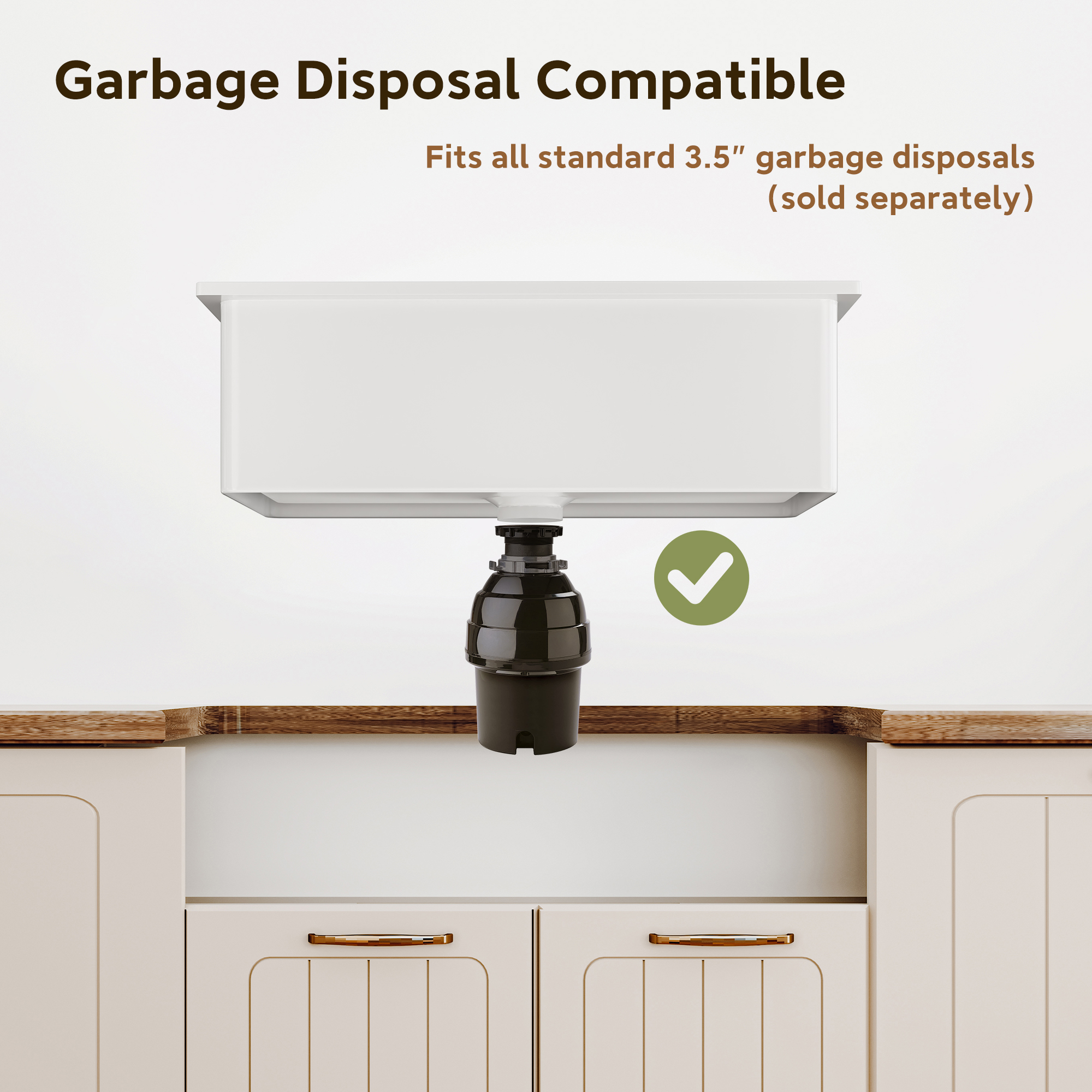 33-Inch Fireclay Top-Mount Farmhouse Sink with Workstation Accessories