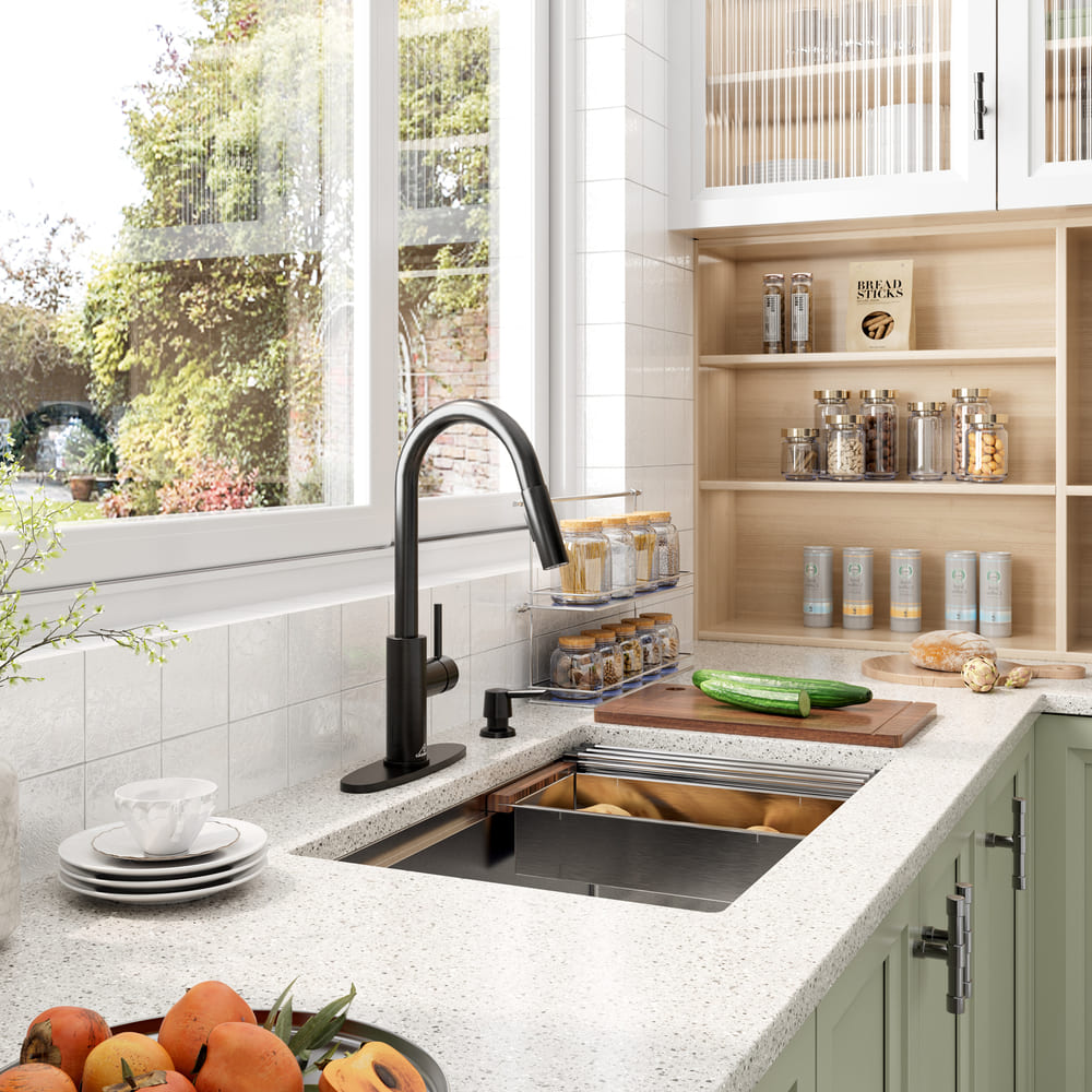 Stainless Steel Workstation Sink & Faucet Set