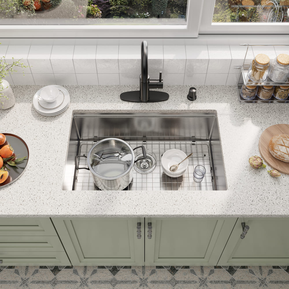 Stainless Steel Workstation Sink & Faucet Set