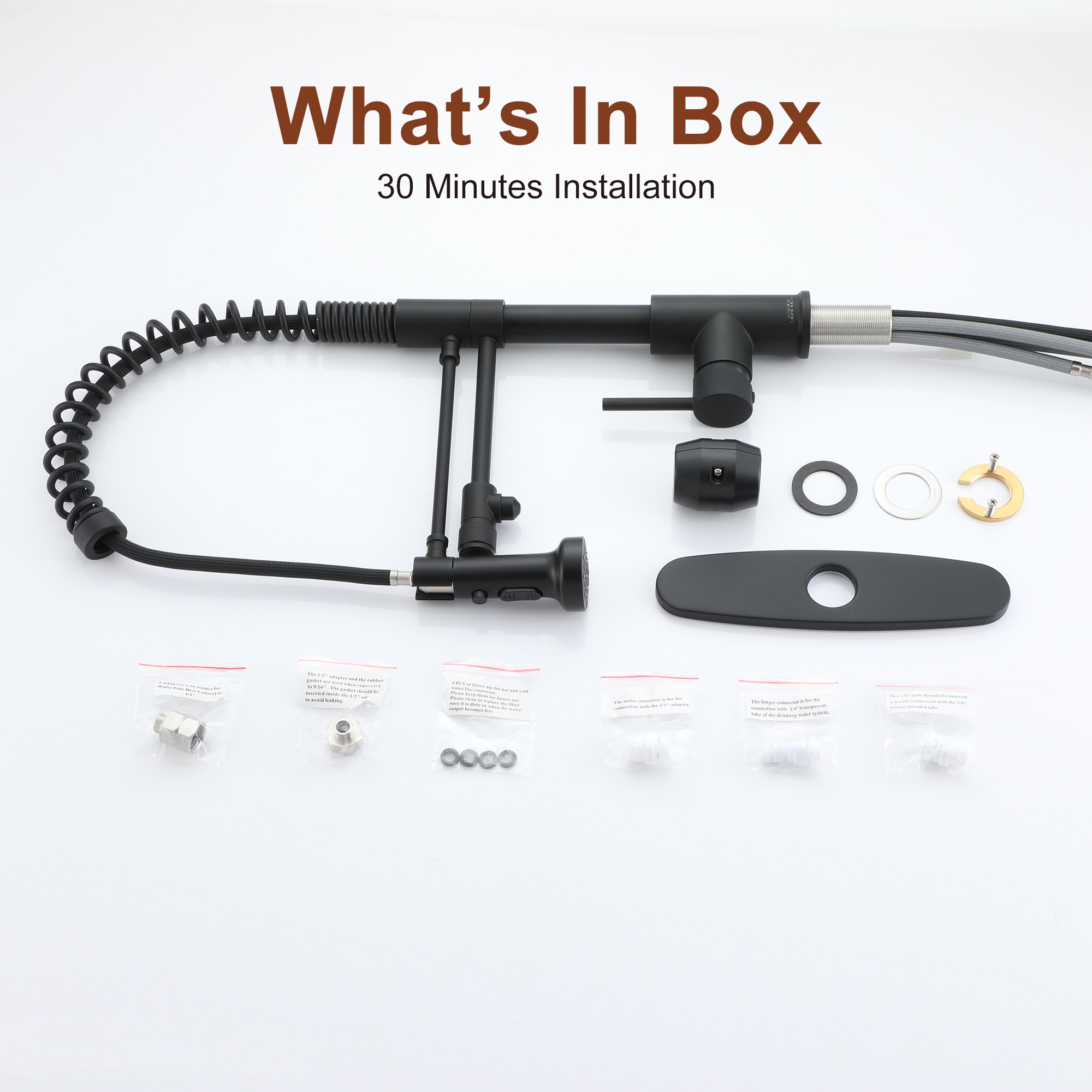 Kitchen Faucet with Pull Down, 1.8 gpm Single Handle Kitchen Sink Faucet