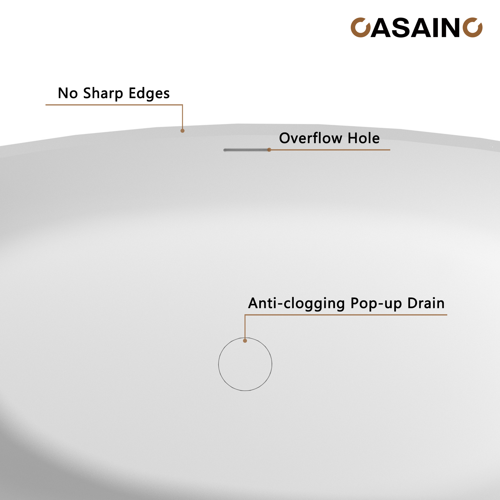 59"/63"/67" Freestanding Oval Solid Surface Stone Bathtub with Center Drain and cUPc Certification, Matte White (With/without Tub Faucet)