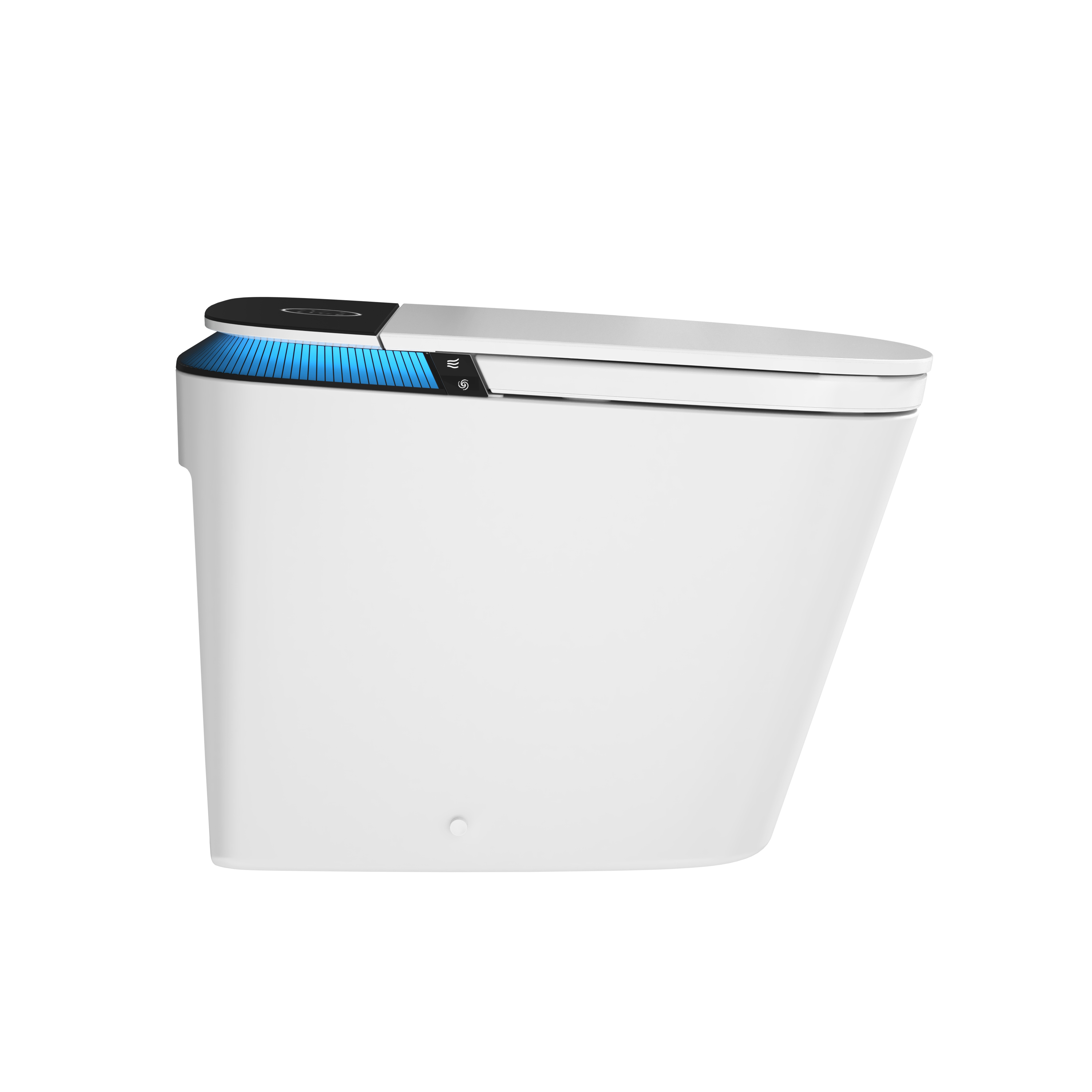 Luxe Smart  Bidet Toilet with Integrated Tank，Built-in Deodorizer Remote Control and LED Display, White