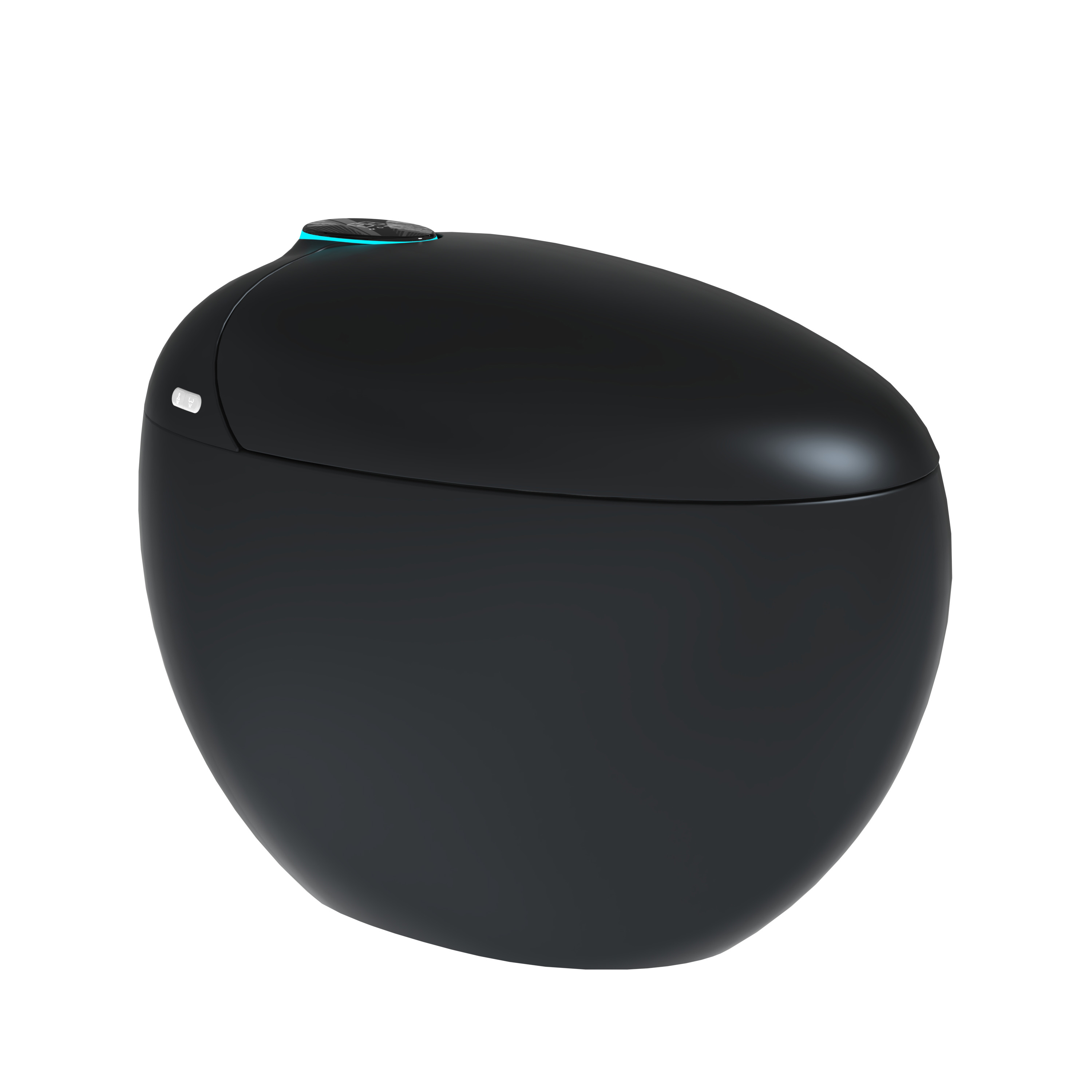 Luxe Smart Toilet with Tank，Auto Open & Close and Easy-Clean Surface, White/Black