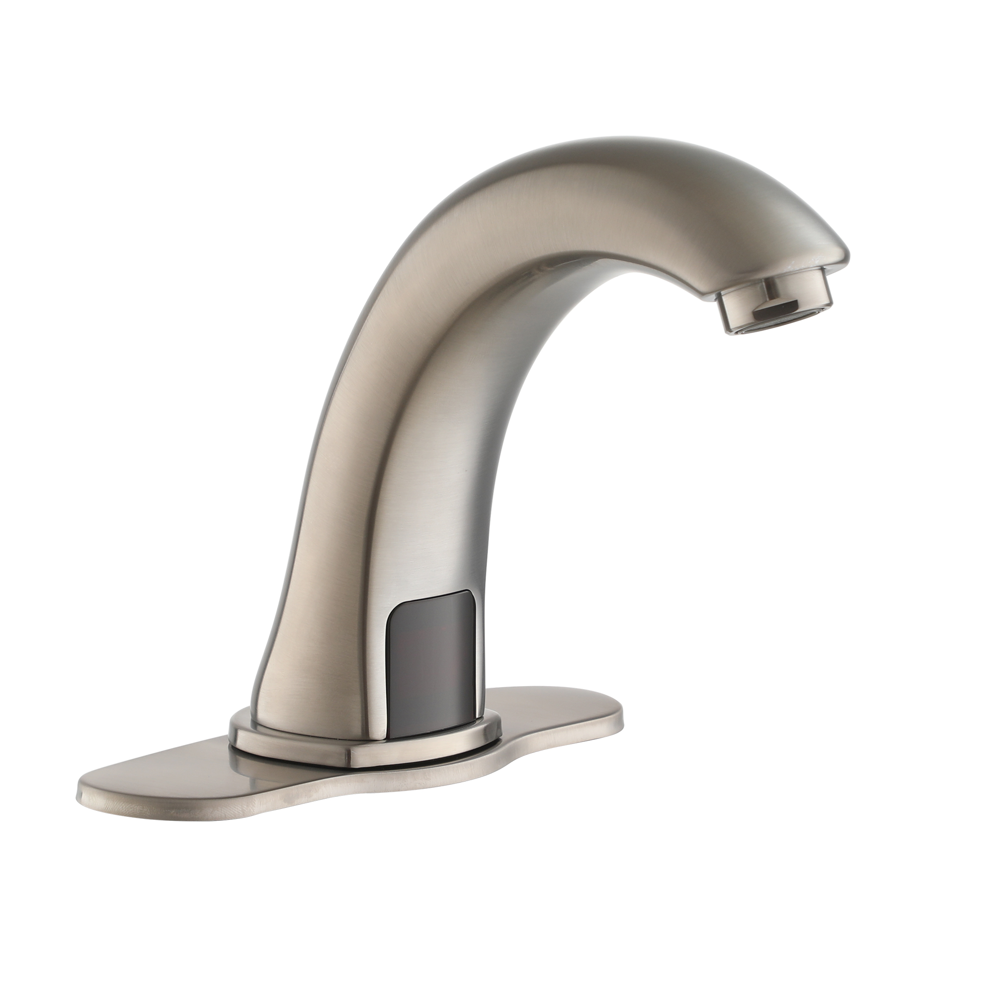 Hands-Free Touchless Bathroom Sink Faucet with Hole Cover Plate