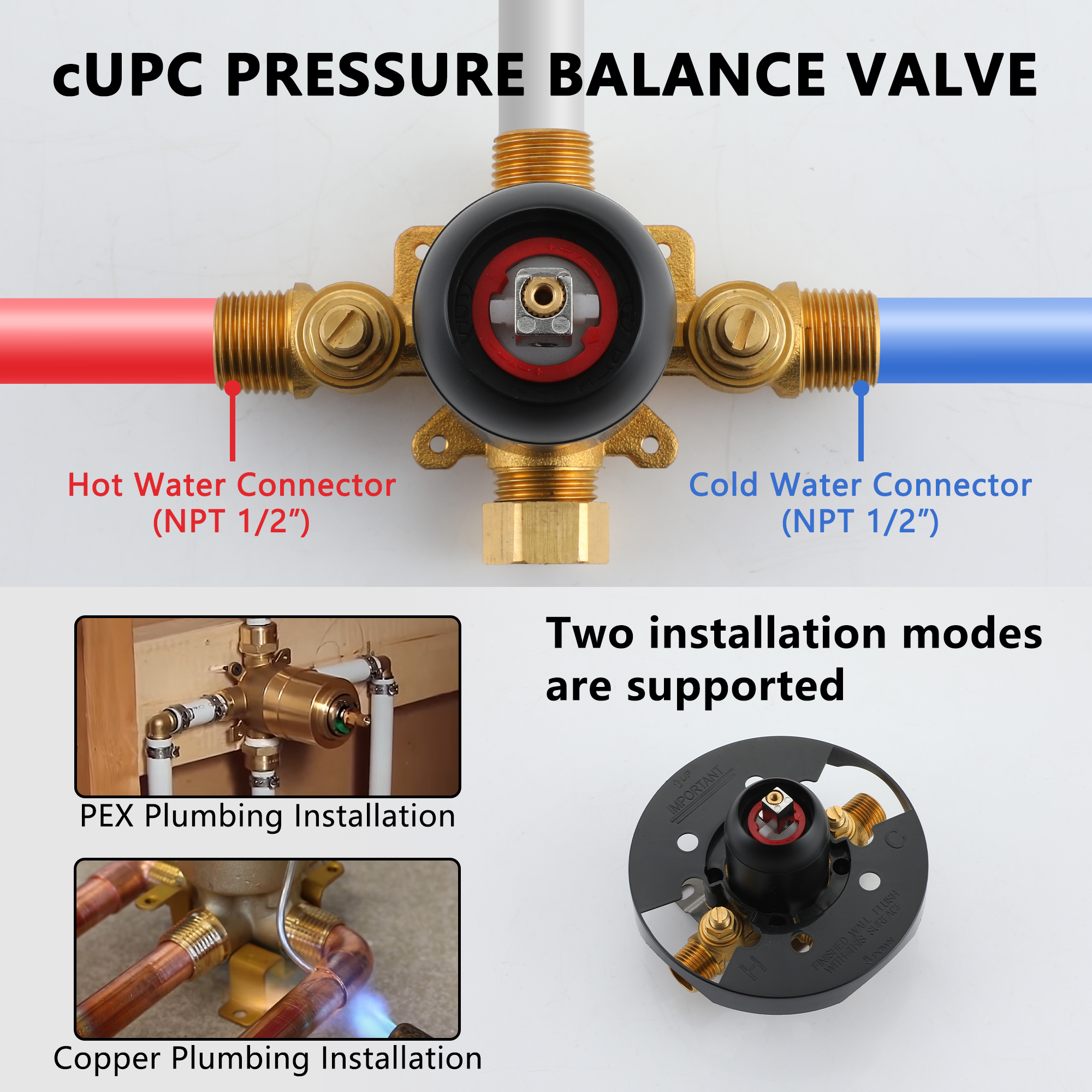 9.63-inch Exposed Shower System with Shower Valve & Soap Dish