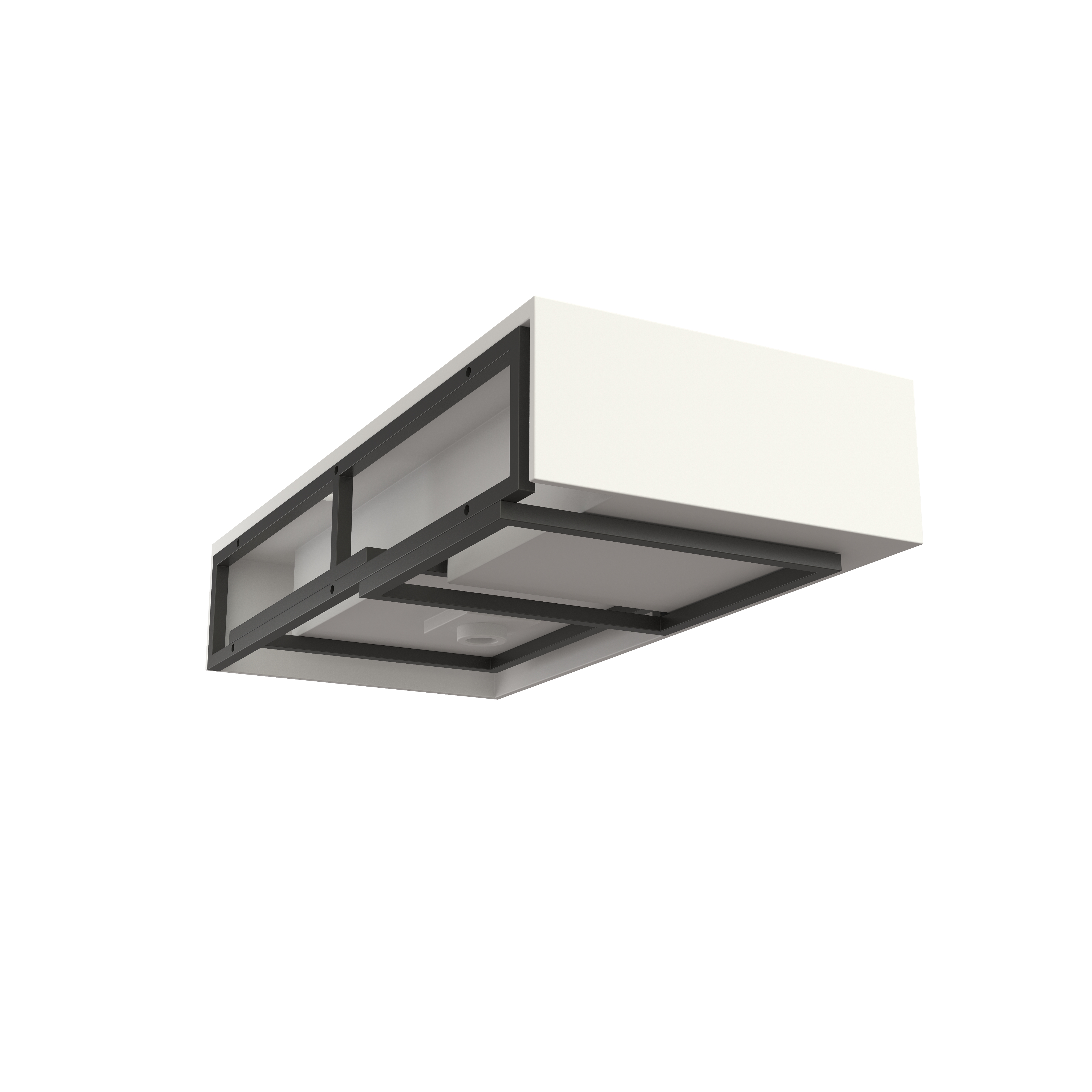 40-inch Solid Surface Wall-Mounted Bathroom Sink with Right Basin & Shelf