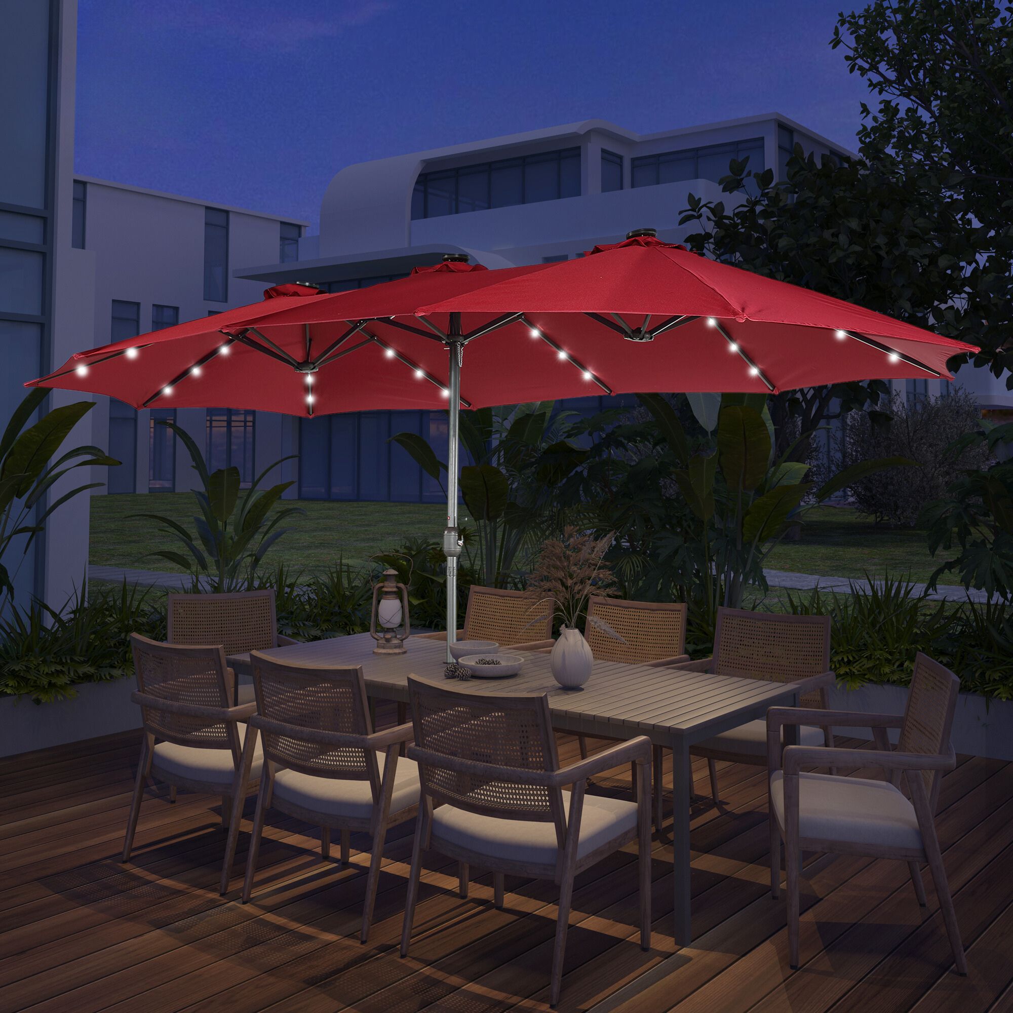 rectangular deck umbrella