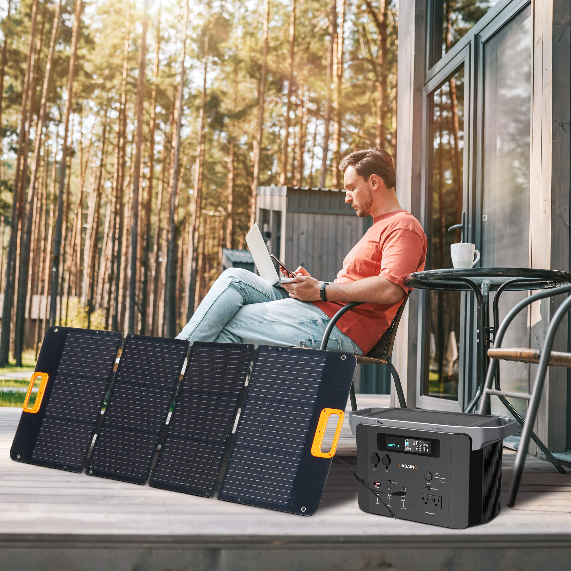 HOWEASY Estación de energía portátil, generador solar de 300 W (pico de 350  W) (panel solar no incluido), batería de litio de reserva de 236 Wh, con