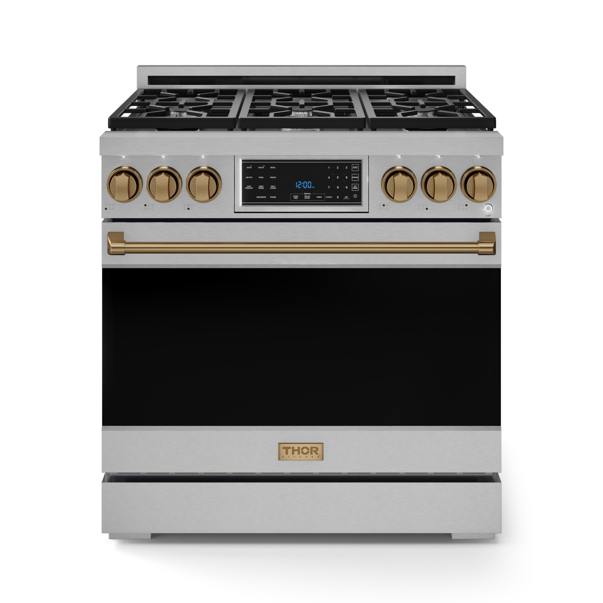 36 inch Gas Range Gordon Ramsay Series, with 18K BTU Burners, Air Fry and Convection Oven