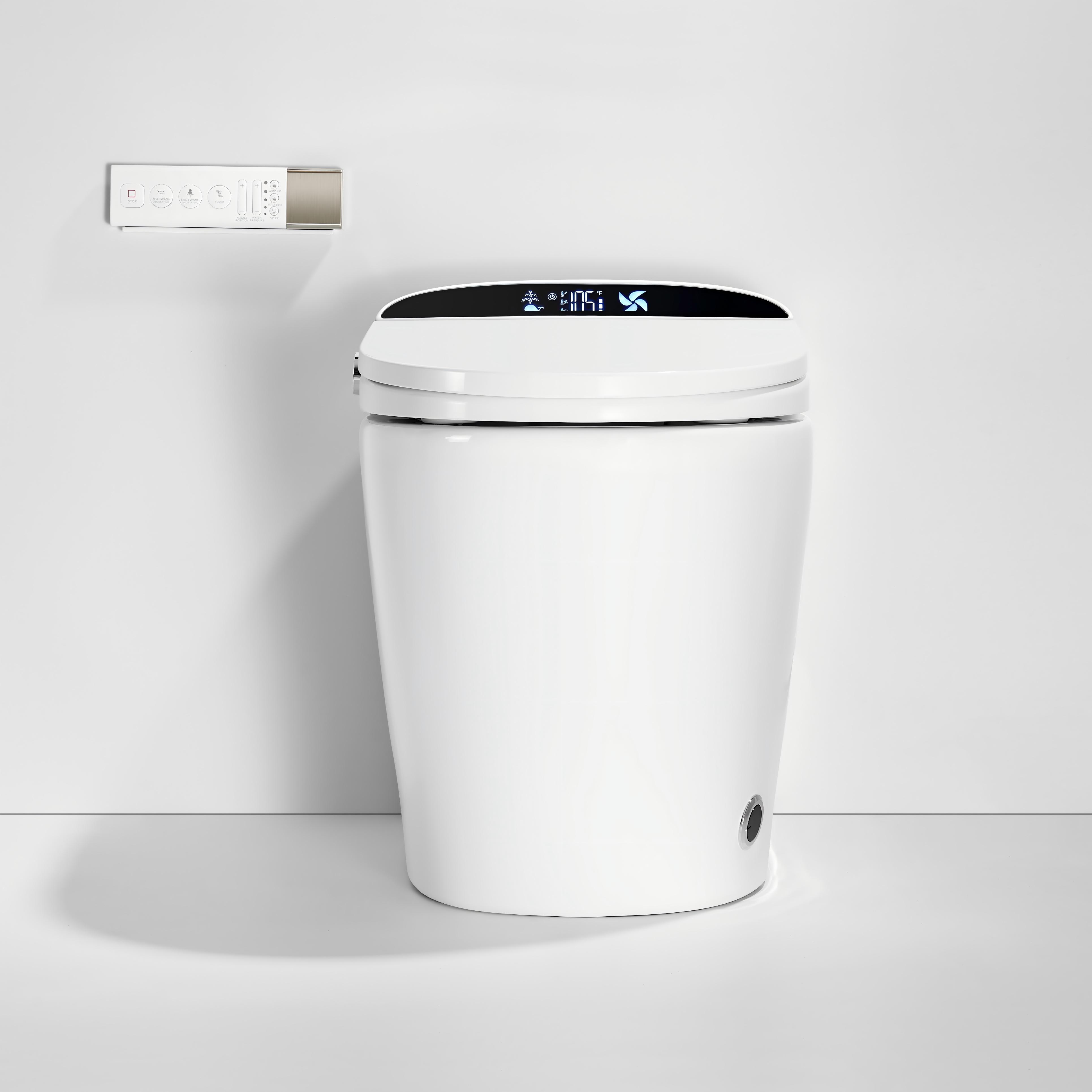 Luxury High-Performance Smart Toilet with Heated Seat & Hands-Free Operation