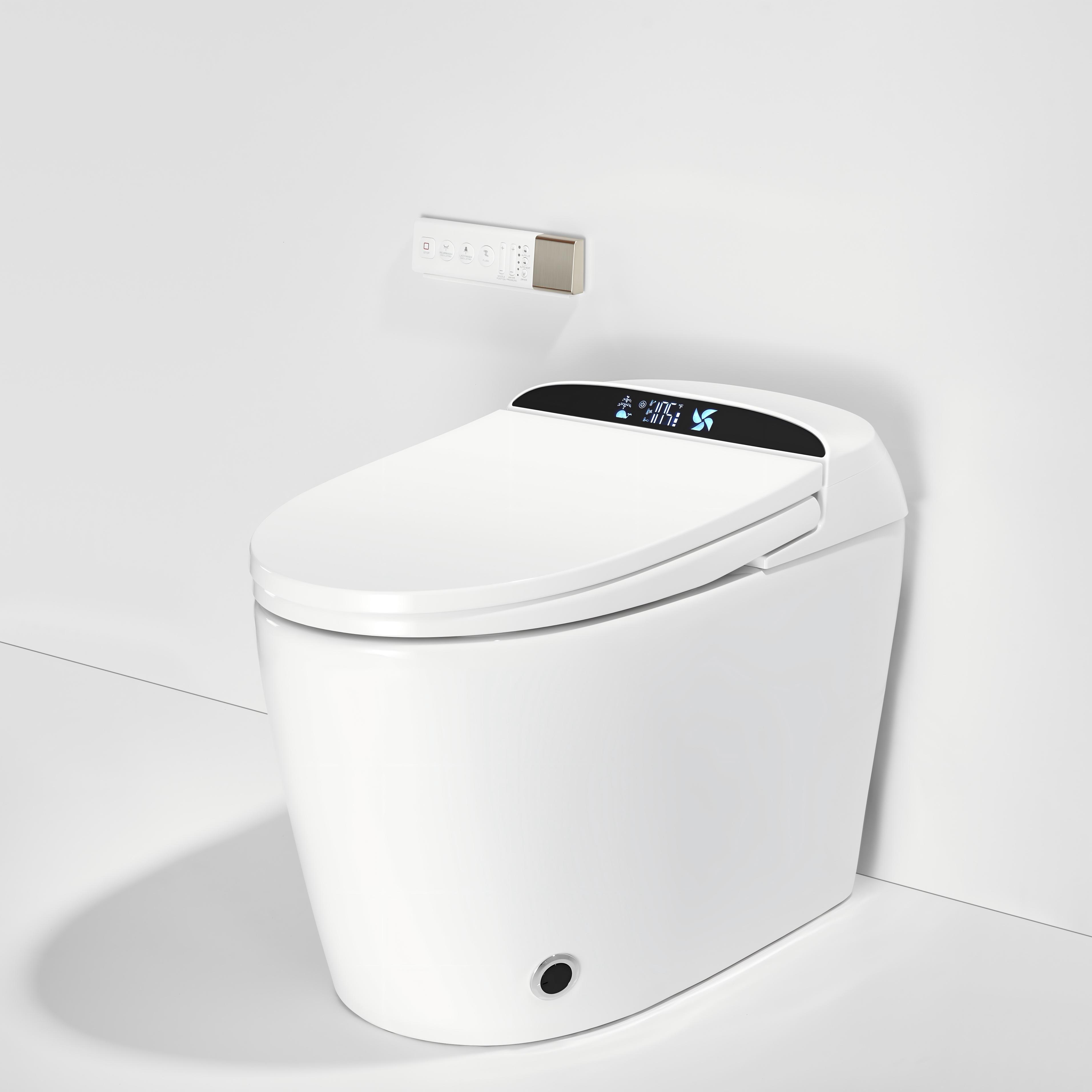 Luxury High-Performance Smart Toilet with Heated Seat & Hands-Free Operation