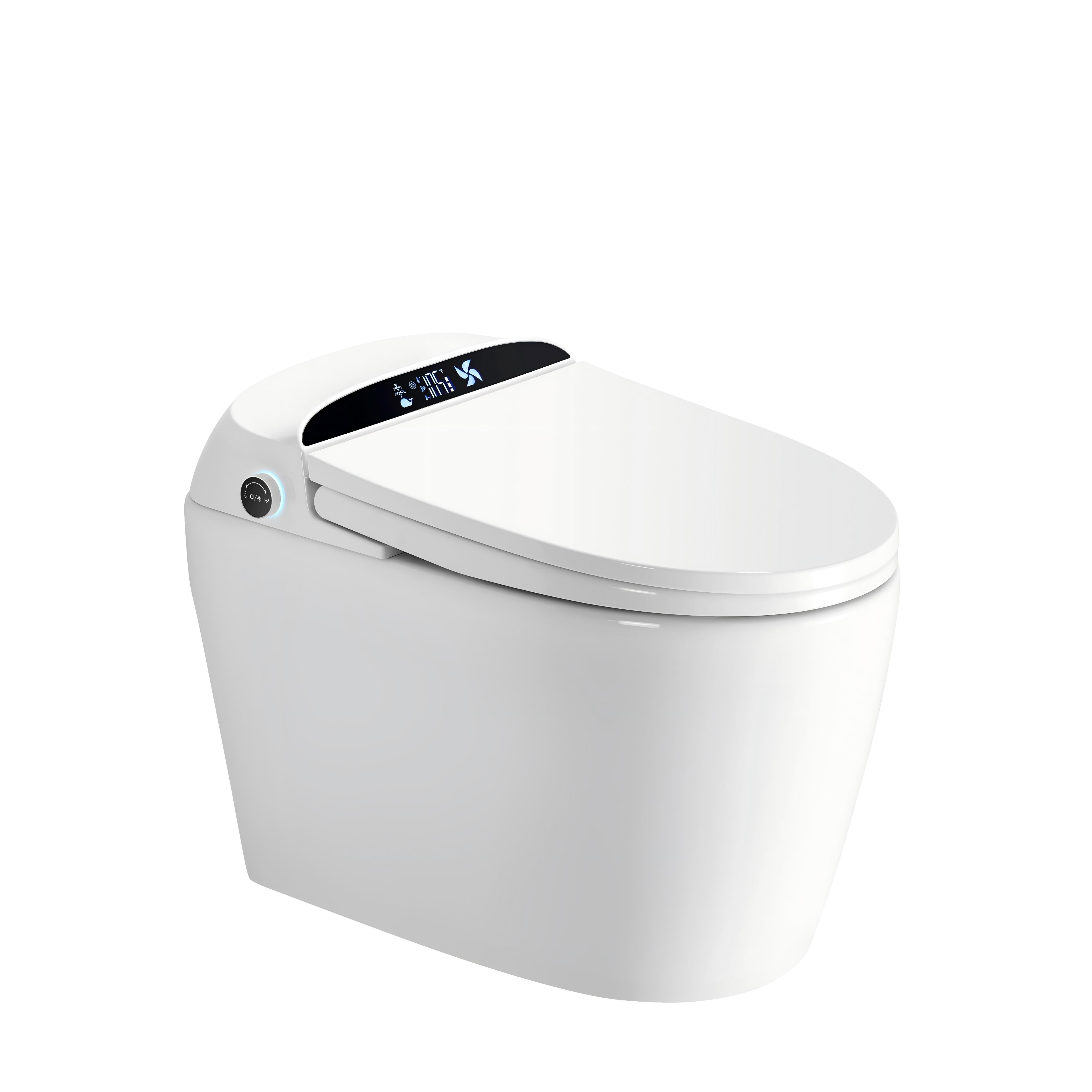 Luxury High-Performance Smart Toilet with Heated Seat & Hands-Free Operation