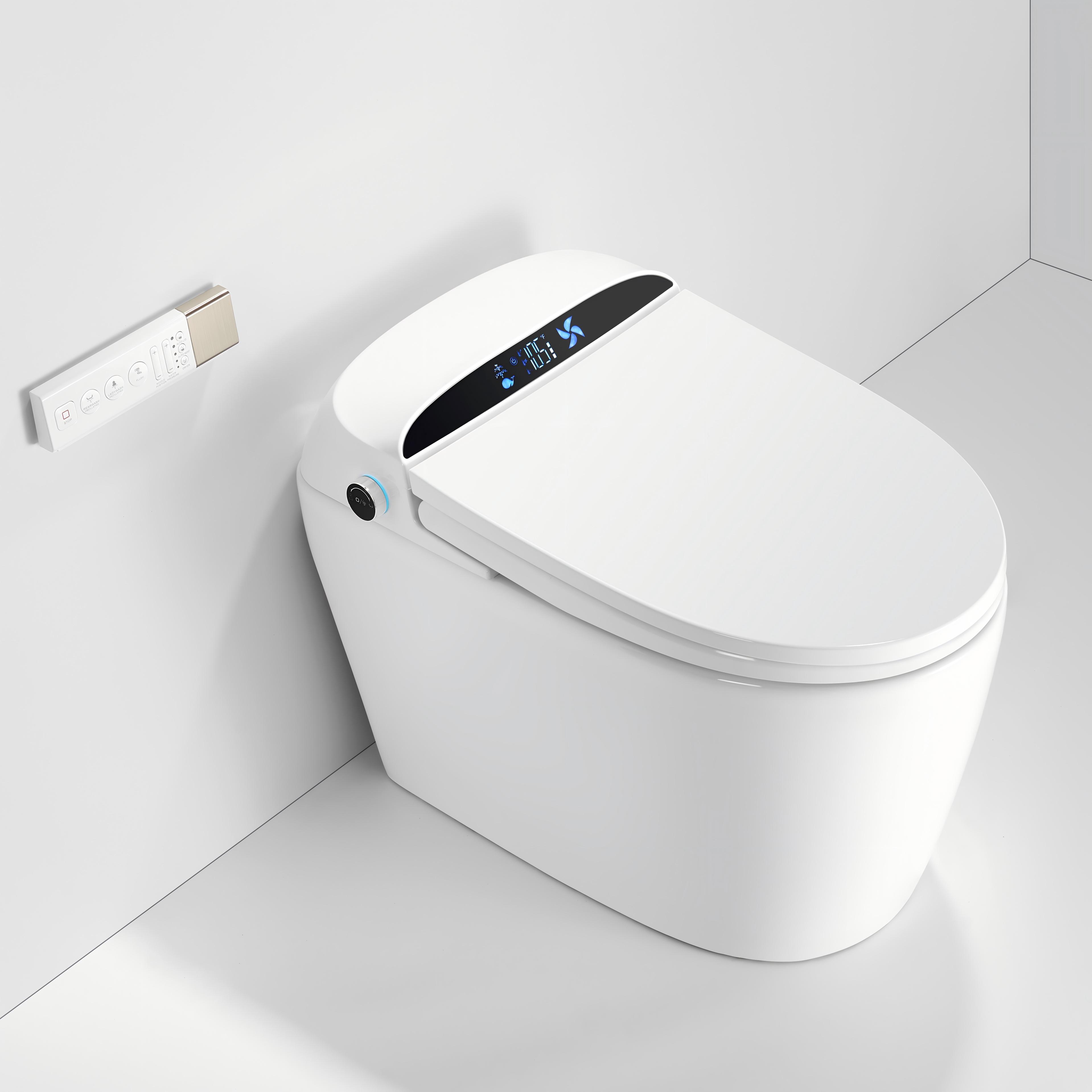 Luxury High-Performance Smart Toilet with Heated Seat & Hands-Free Operation