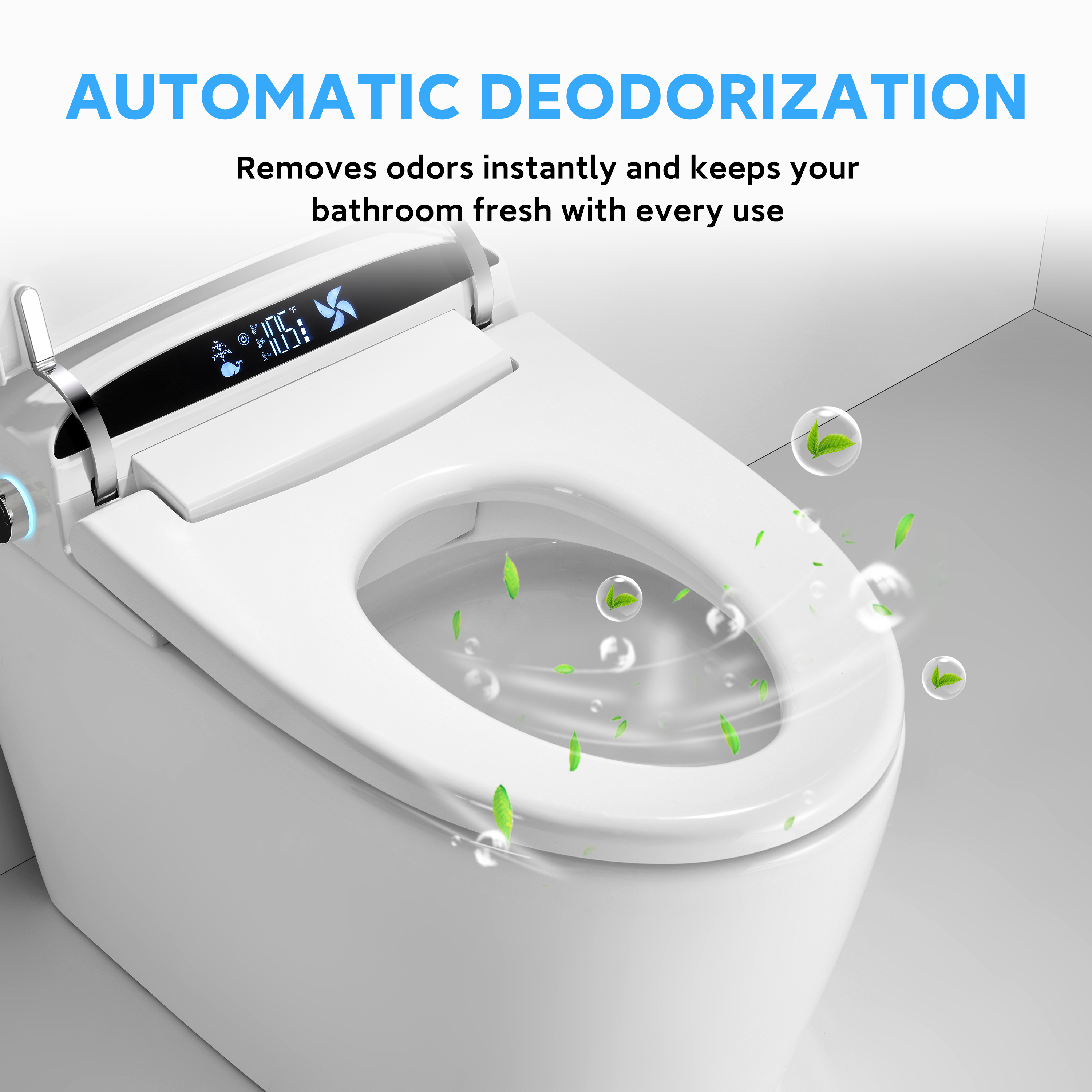 Luxury High-Performance Smart Toilet with Heated Seat & Hands-Free Operation