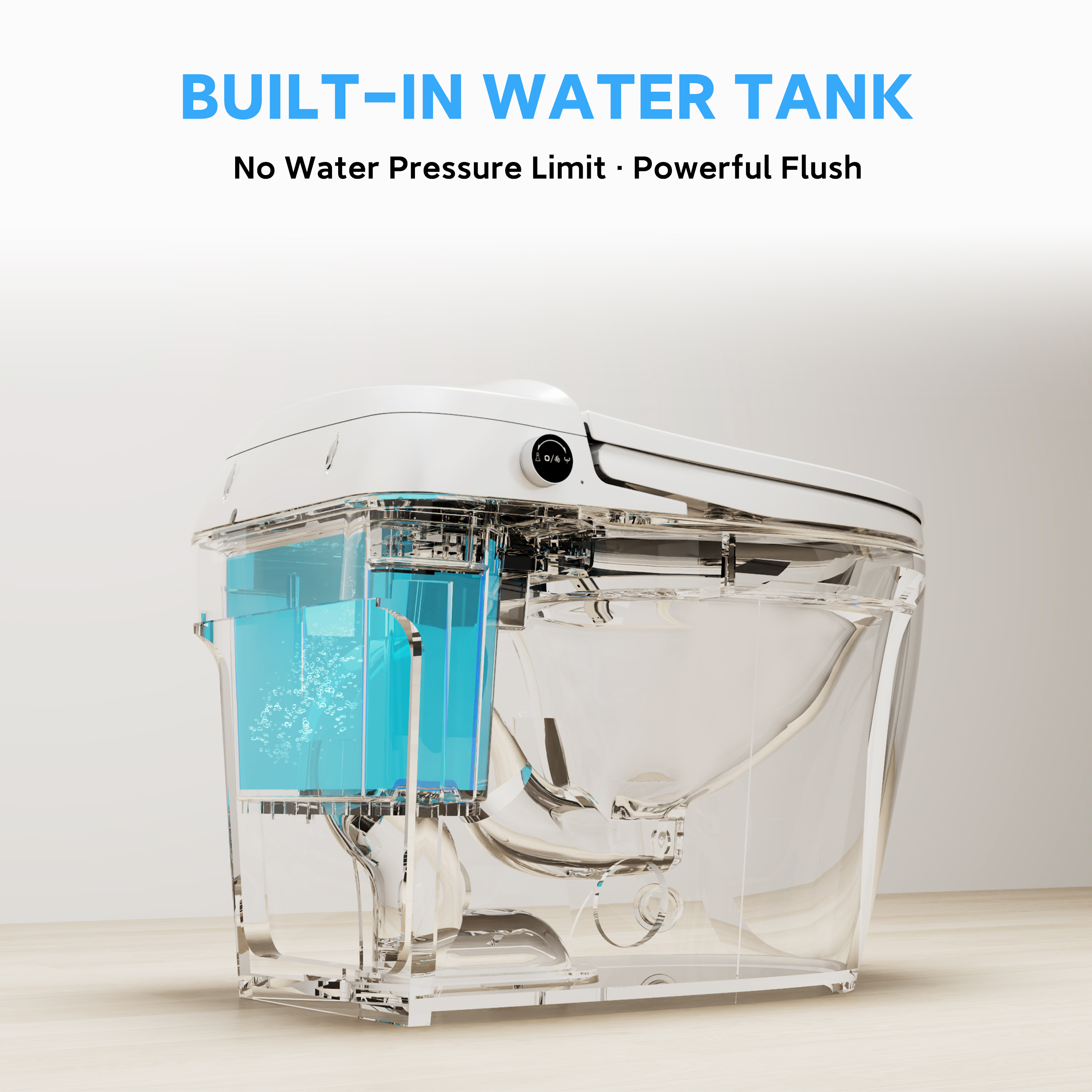 Luxury High-Performance Smart Toilet with Heated Seat & Hands-Free Operation