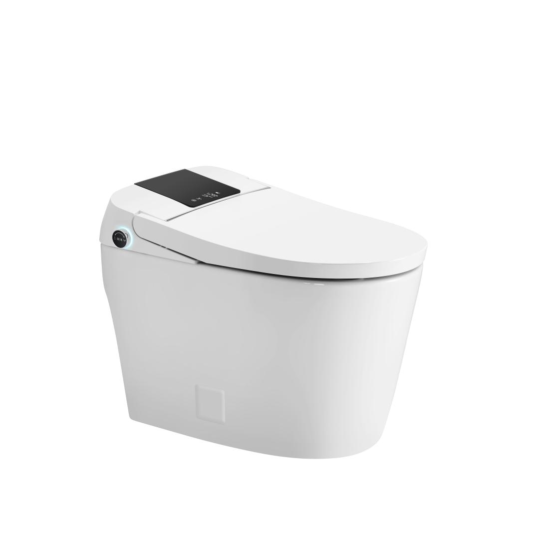 LED Display Screen Smart Toilet with with Built-In Tank, Heated Seat & Night Light