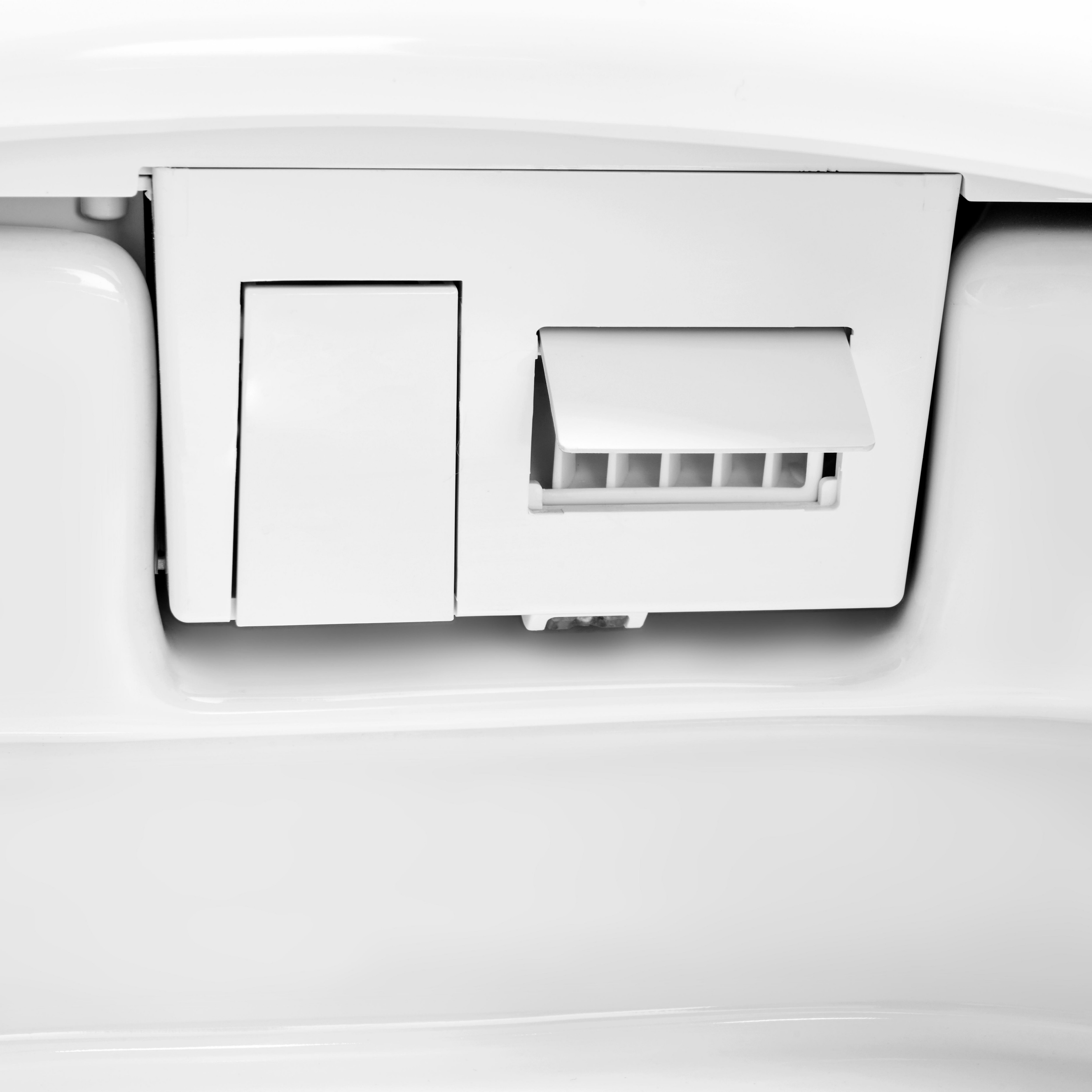 White Elongated Smart Bidet Toilet with UV Sterilization and Remote Control