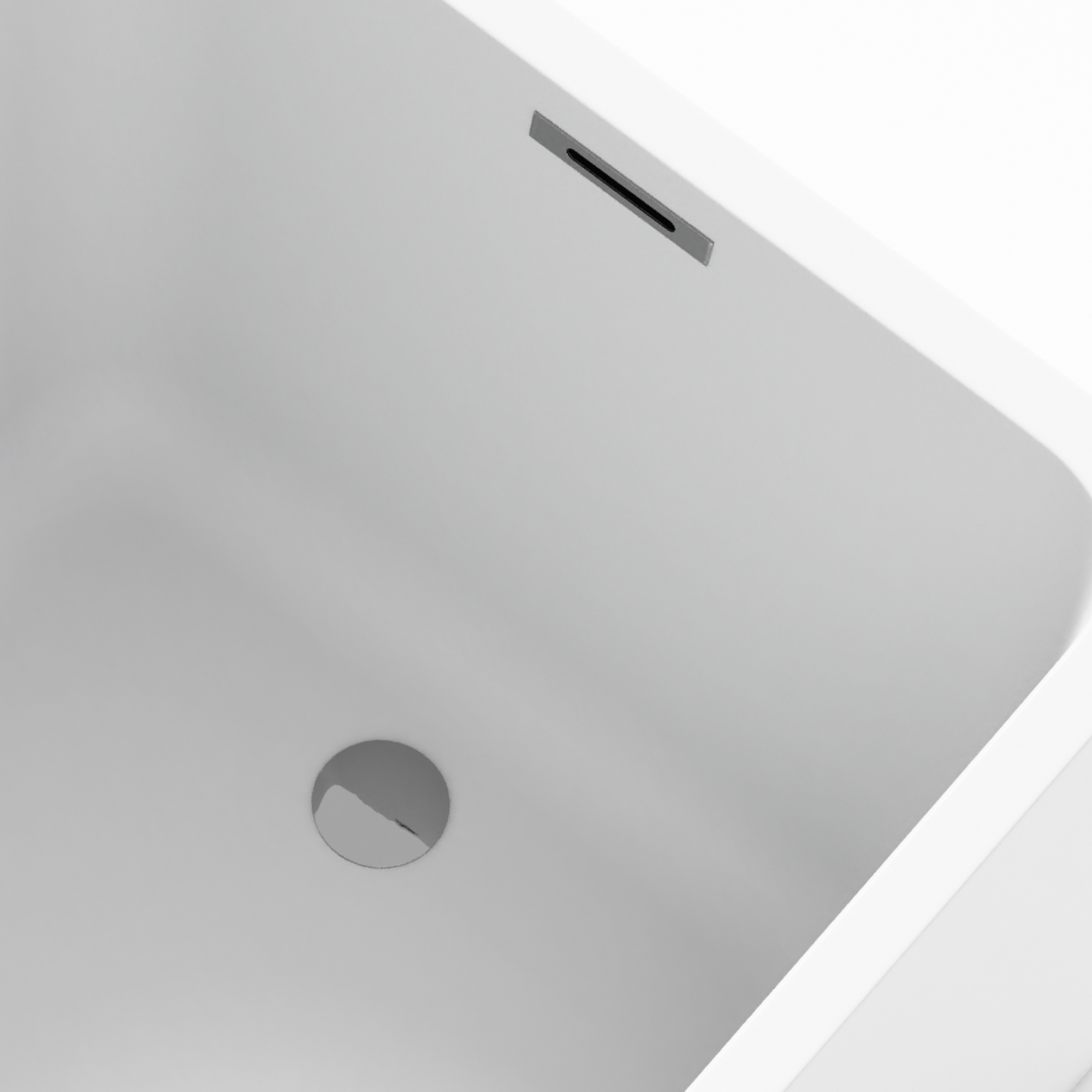 43" Gloss White Rectangule Acrylic Freestanding Bathtub with&without Built-in Seat