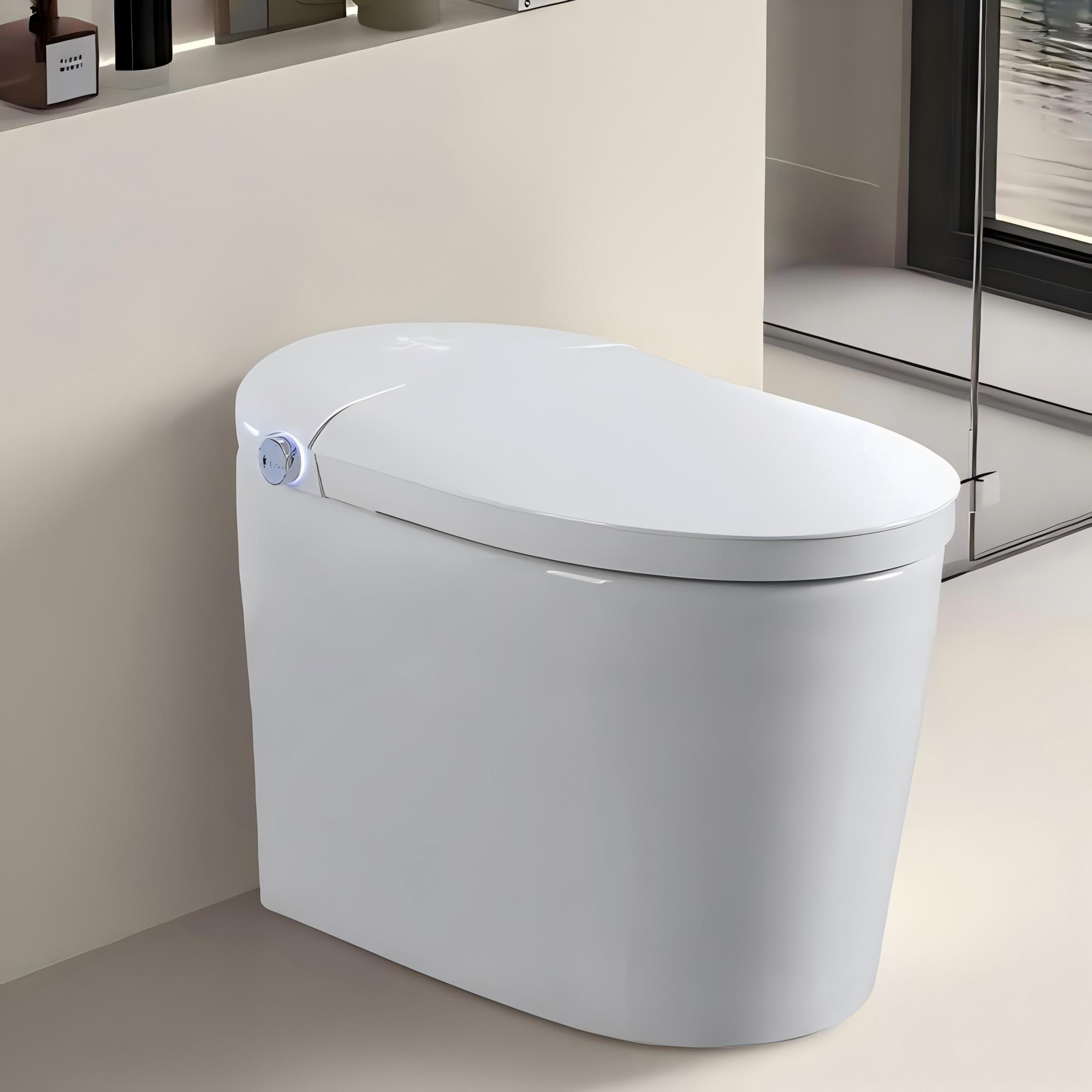 Advanced Tankless Smart Bidet Toilet with Air Bubble Wash & Night Light