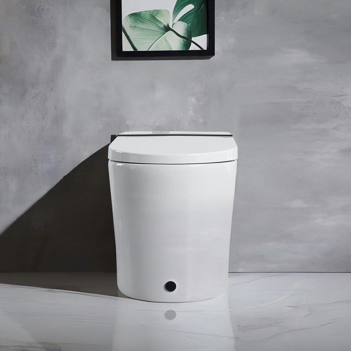 Foam Shield Smart Bidet Toilet with Automatic Lid & Multiple Wash Modes