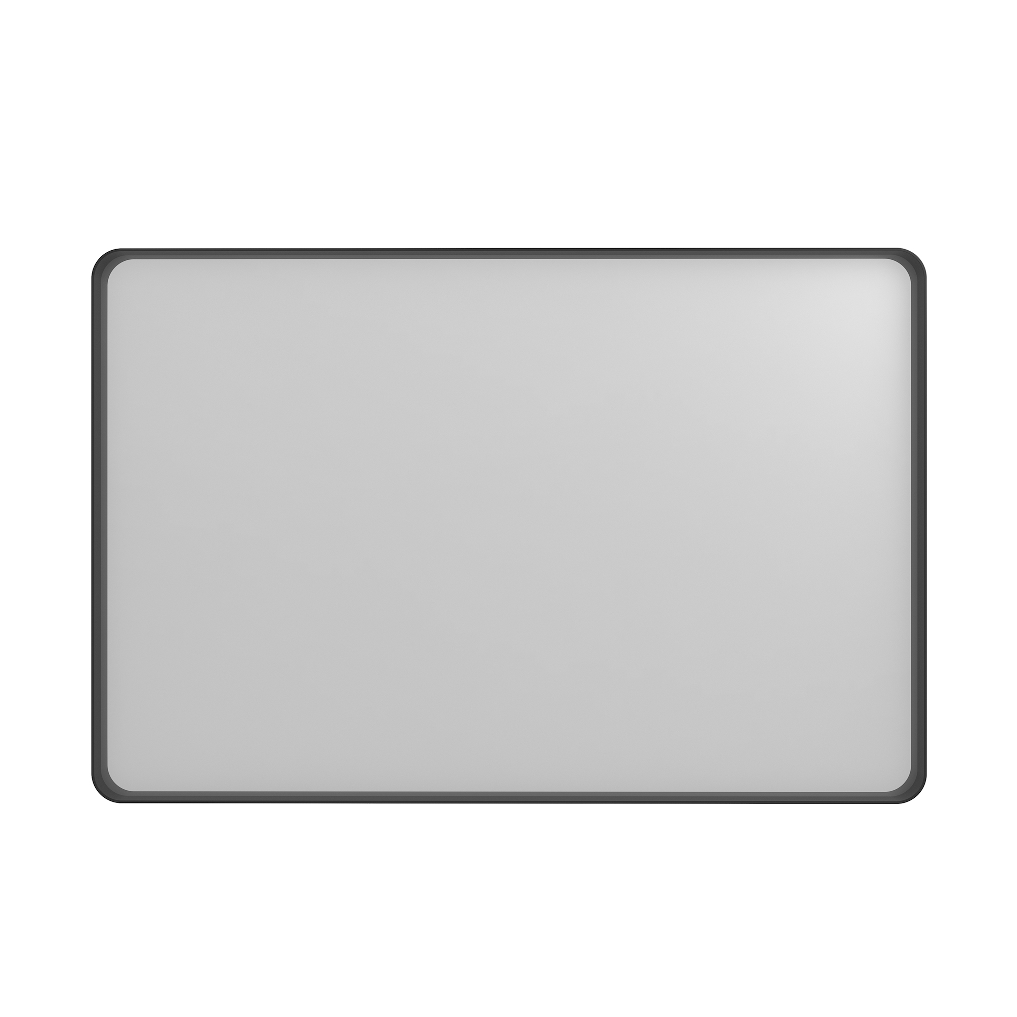 Wall-Mounted Vanity Mirror with Matte Black Metal Frame