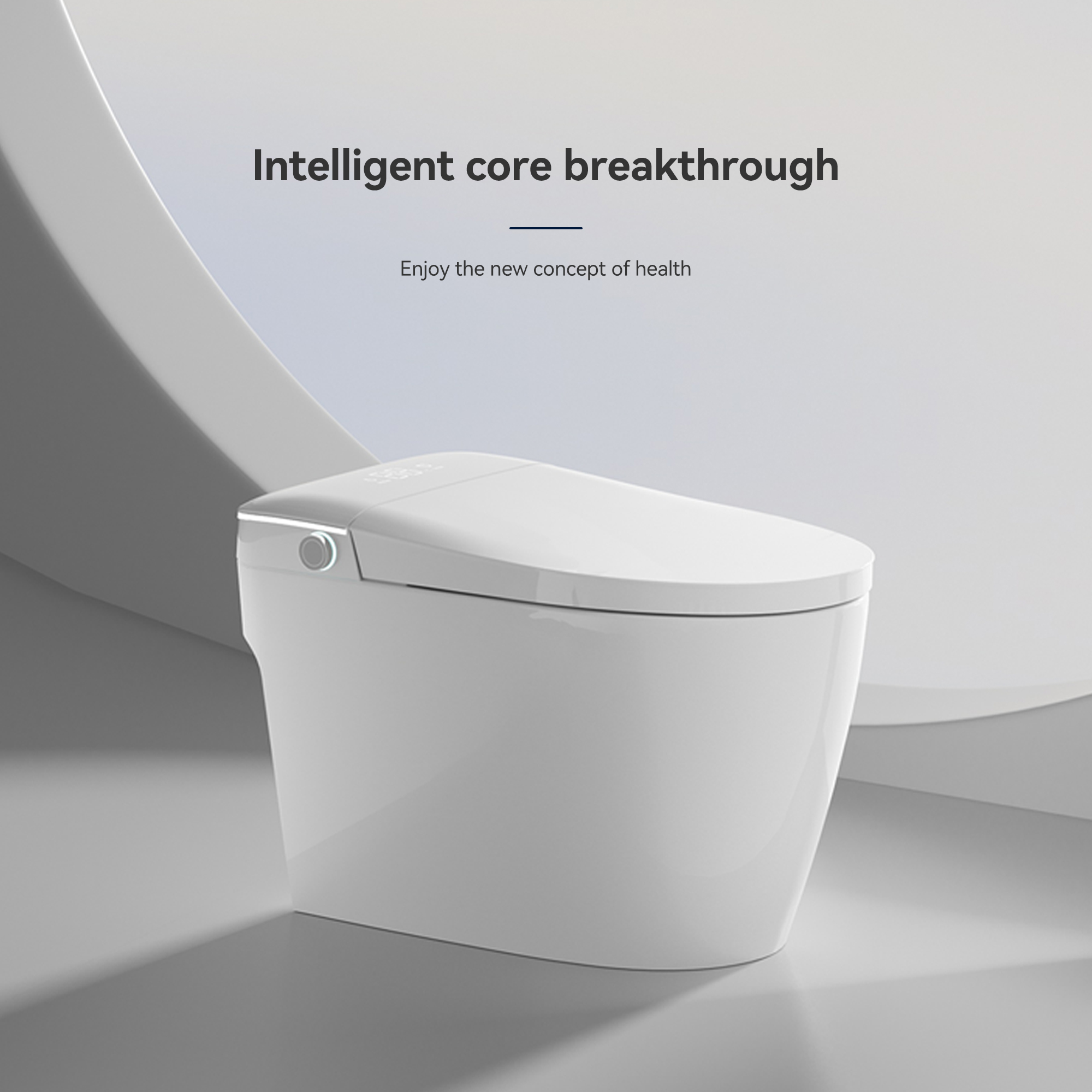 Heated Bidet Smart Toilet with Dryer and Auto Open-Close Seat