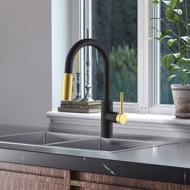 Modern Pull-Down Kitchen Faucet with Retractable Spray Head
