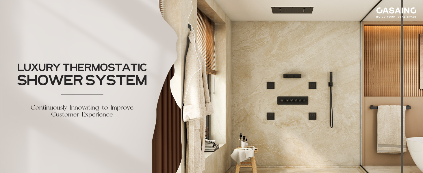 5-Function Shower System with Neck Massage Spout