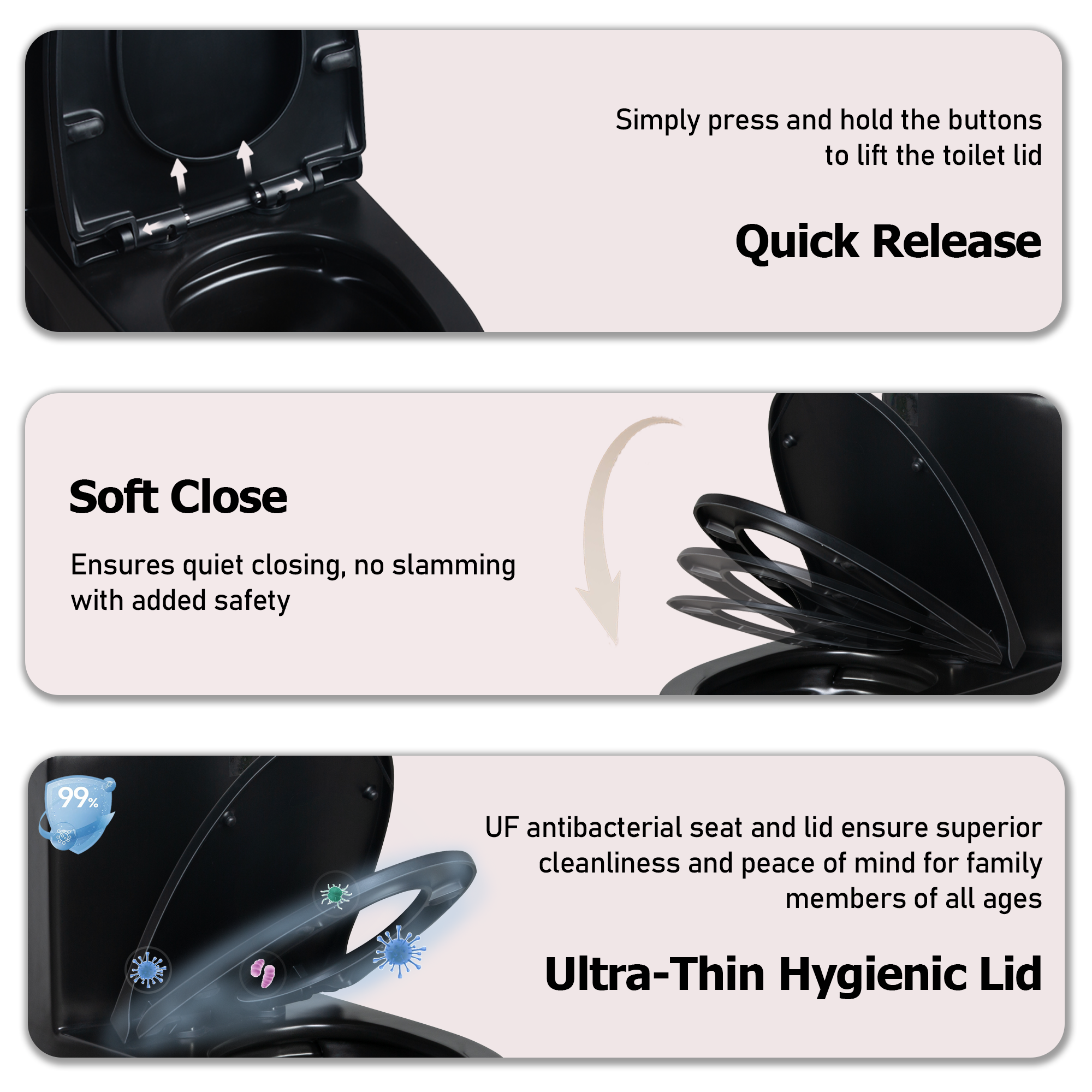 Dual-Flush 1.1/1.6 GPF Elongated One-Piece Toilet with Soft-Close Seat