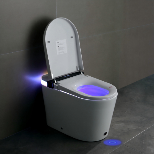 Foam Shield Smart Bidet Toilet with Automatic Lid & Multiple Wash Modes