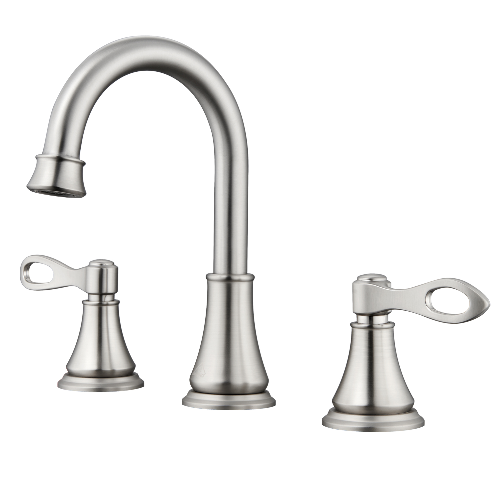 Casainc 8" Brass Bathroom Sink Faucet 3 Hole Gold Bathroom Faucet  2 Handle Gold Faucet for Bathroom Sink with Pop-up Drain Assembly Widespread Vanity Faucets