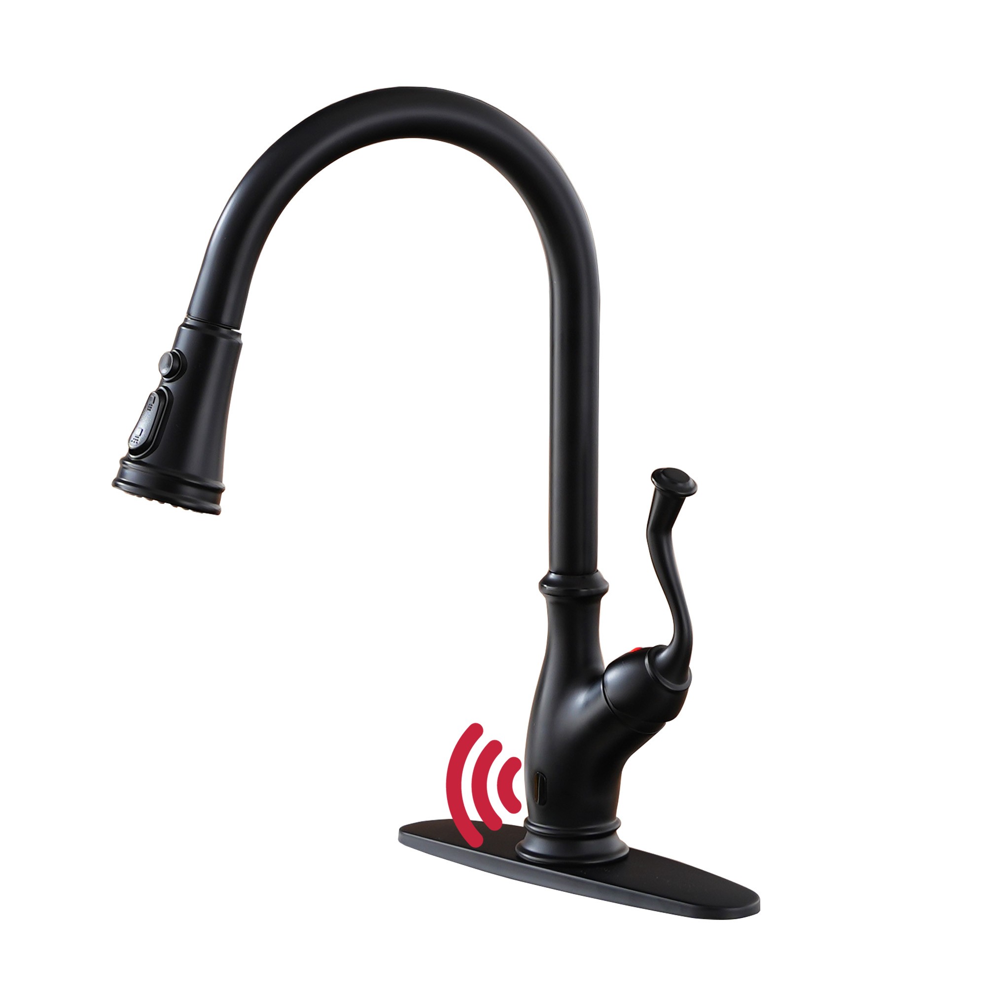 3-Spray Patterns 1.8 GPM Touchless Pull Down Sprayer Kitchen Faucet