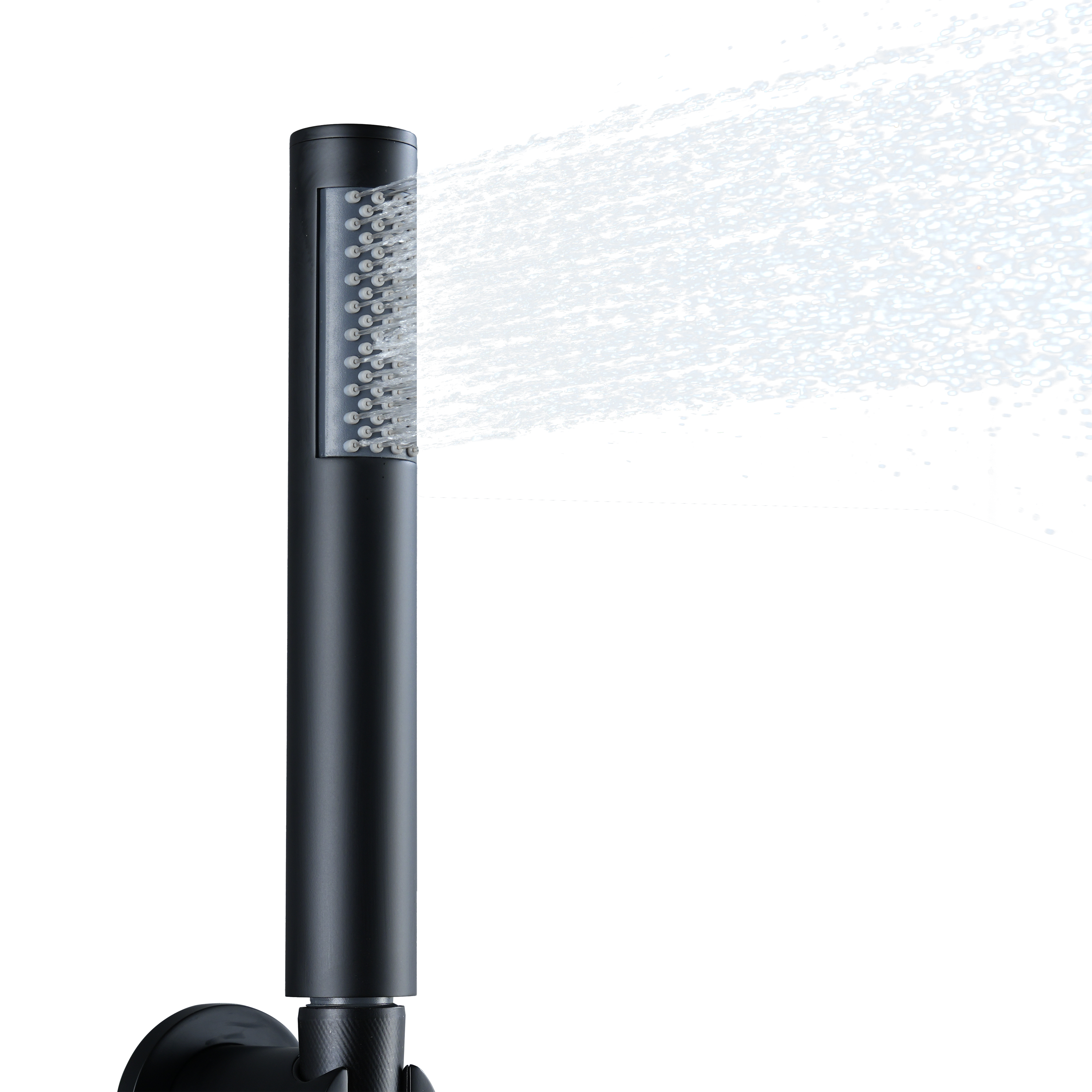 Round Stainless Steel Handheld Shower Head with Anti-Clog Nozzles