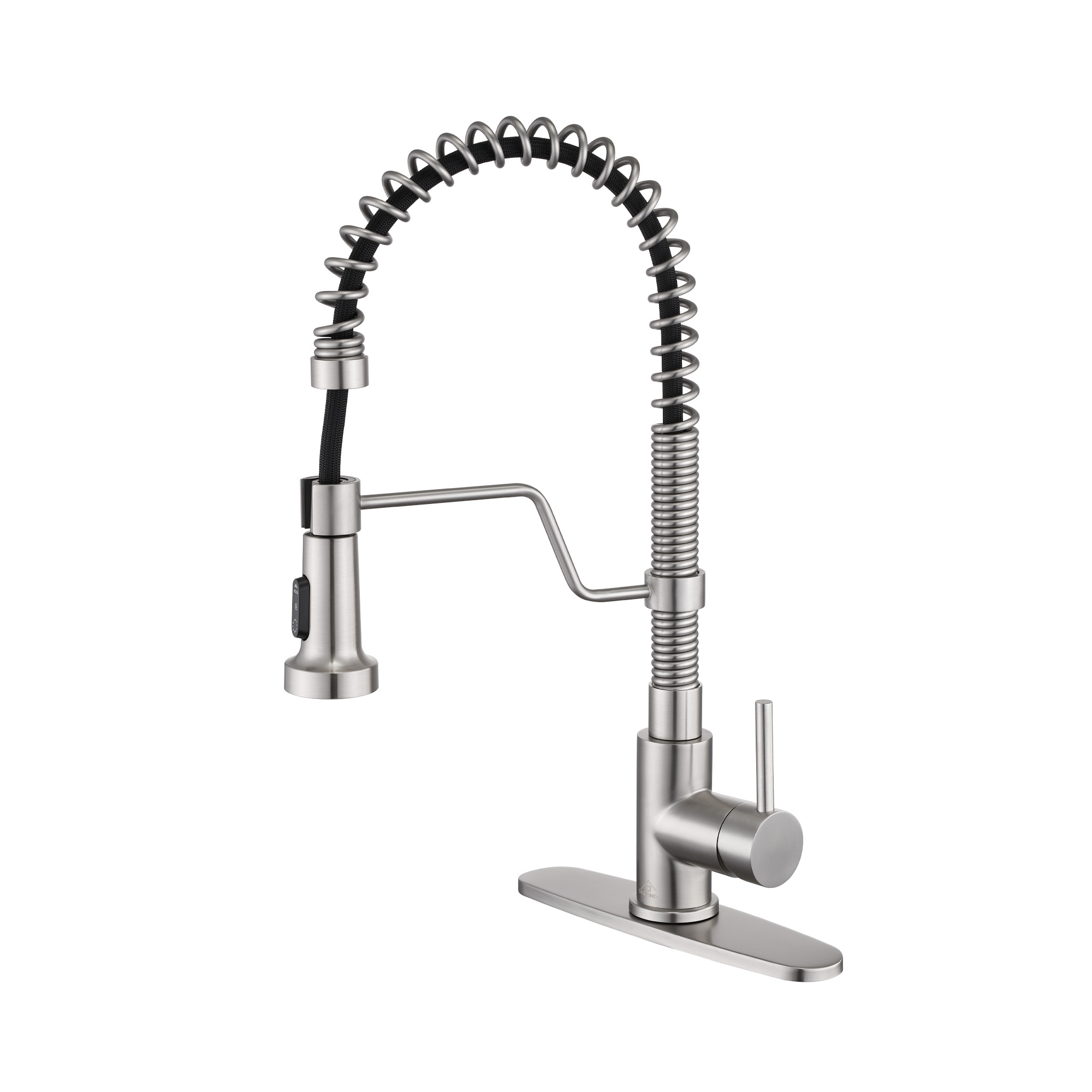 Modern Kitchen Faucet with Pull-Down Sprayer, 360° Swivel, Three Functions for Effortless Cooking and Cleaning