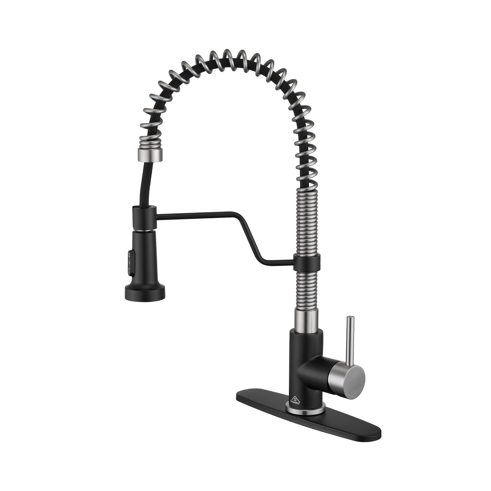 Modern Kitchen Faucet with Pull-Down Sprayer, 360° Swivel, Three Functions for Effortless Cooking and Cleaning
