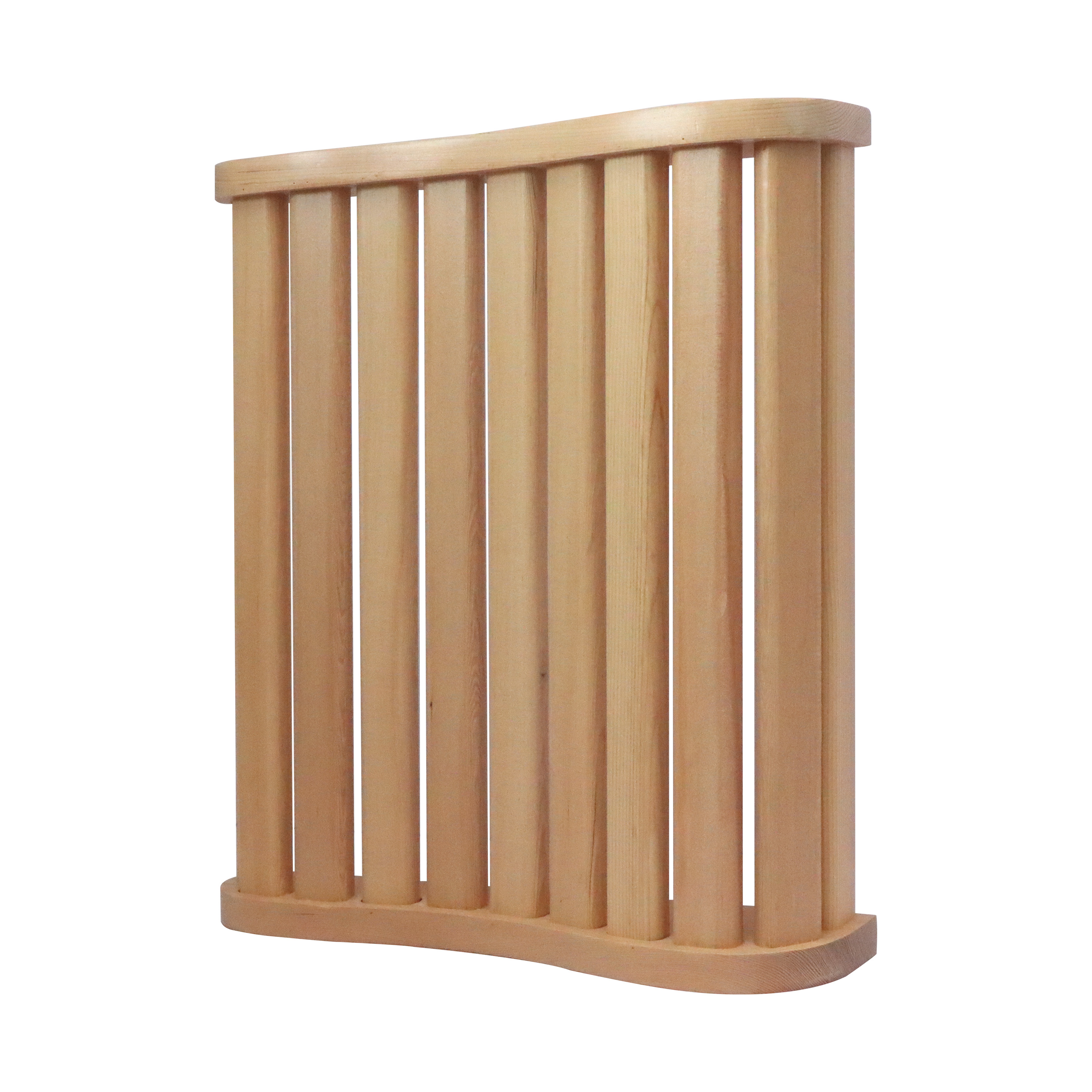 Ergonomic S-Shaped Sauna Backrest Hemlock Wood Sauna Headrest