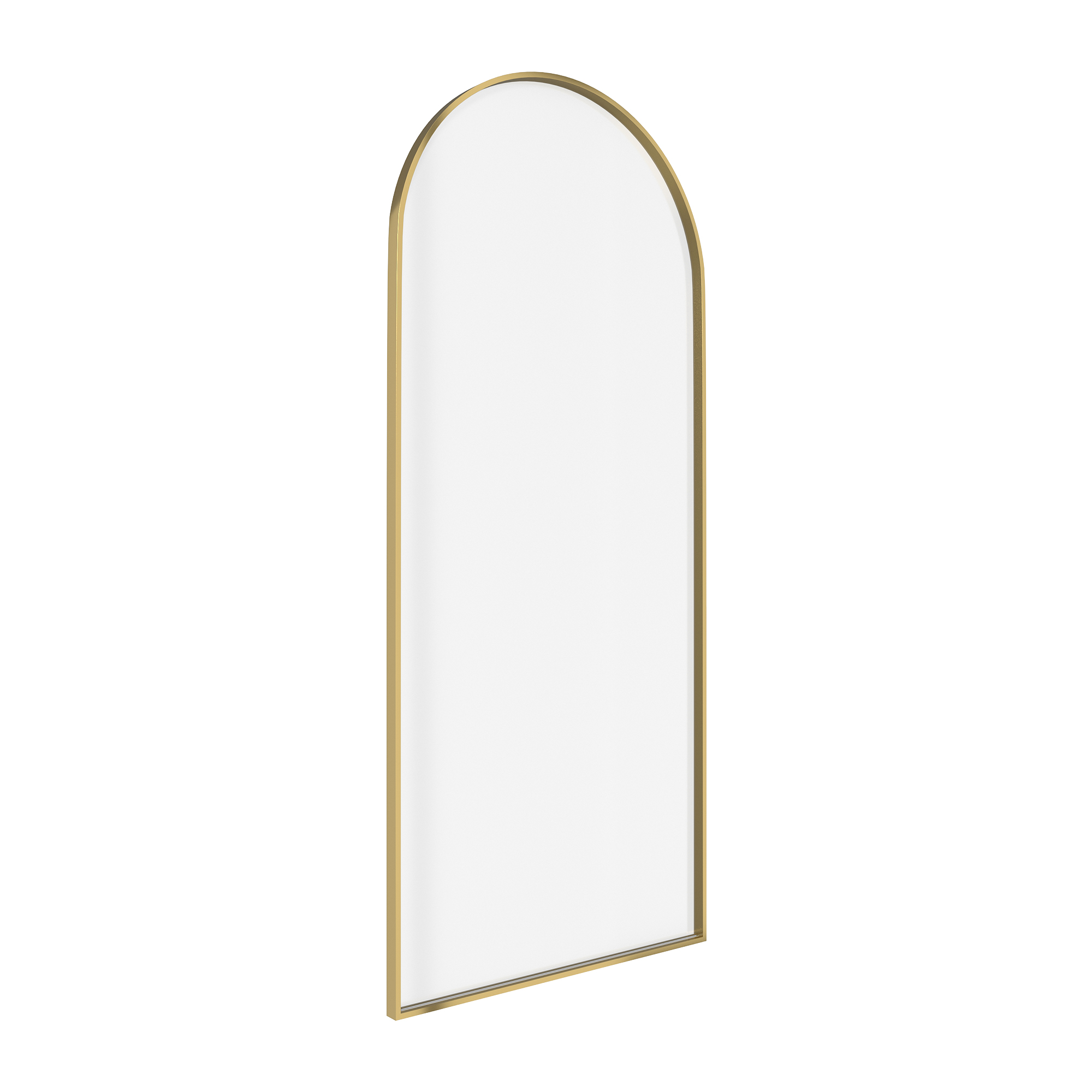 34"x78" Tempered Glass Shower Screen with Integrated Curved Frame