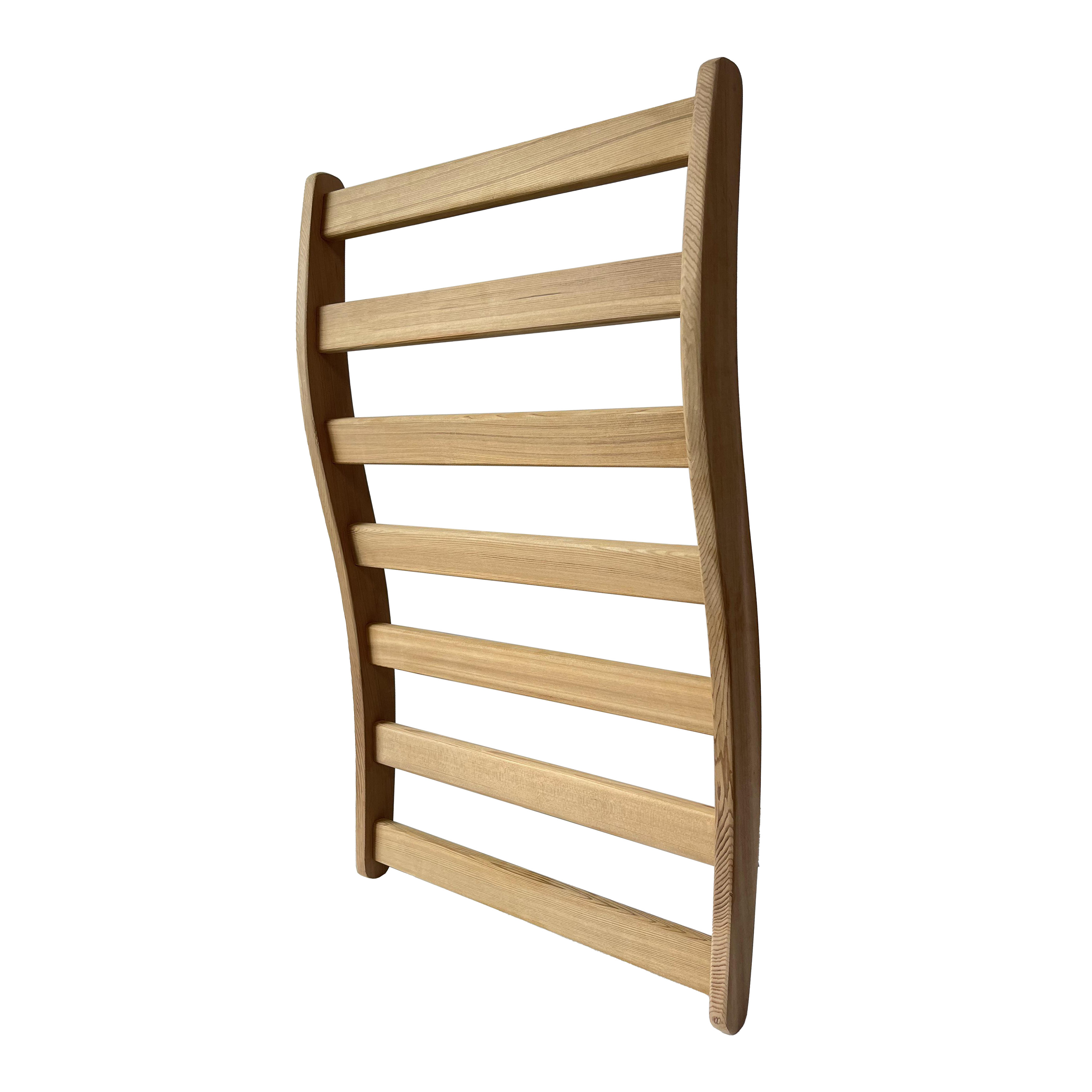 Ergonomic Sauna Backrest Solid Wood S-Shaped Sauna Accessory