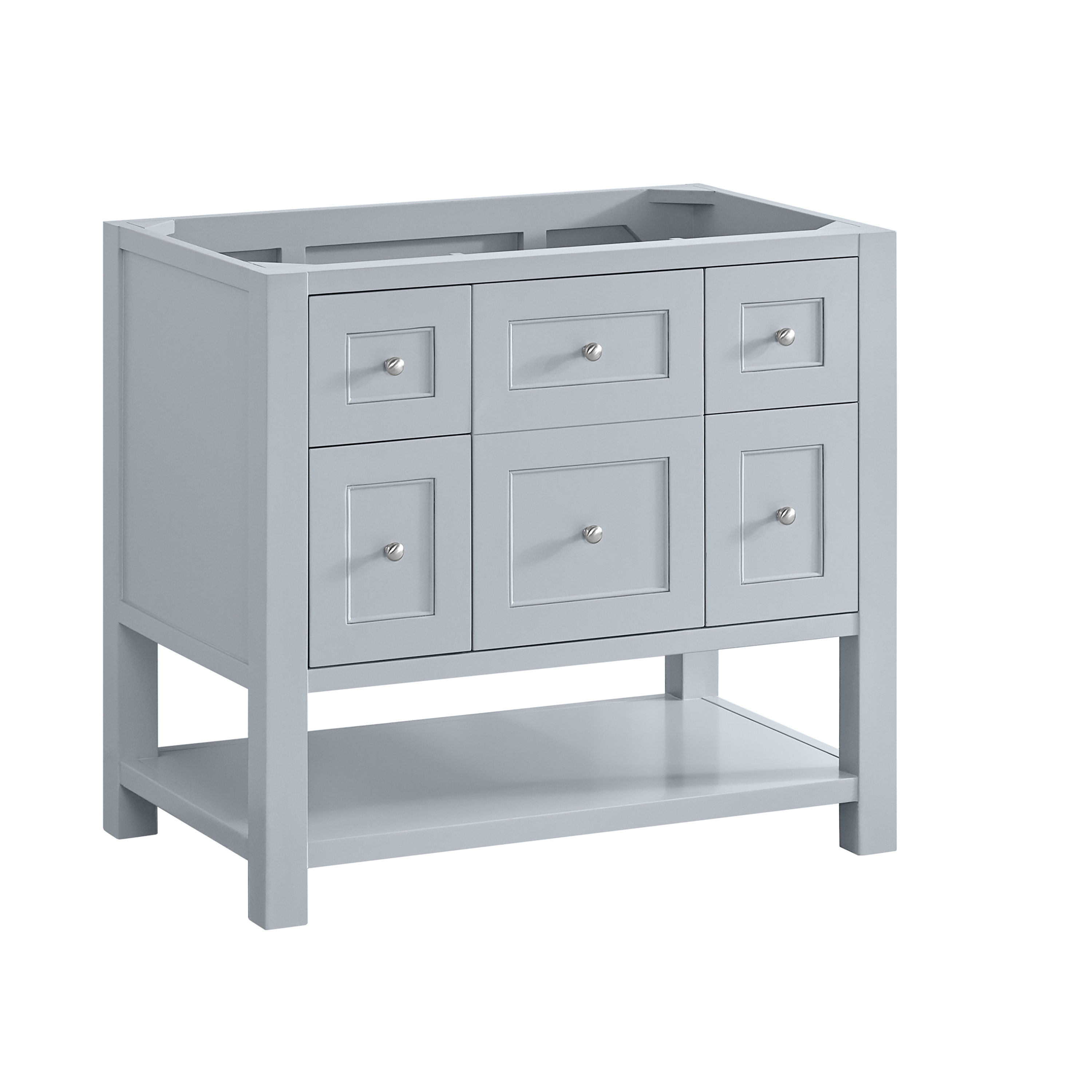 James Martin Breckenridge 36" Double Door Single Vanity Cabinet, Serenity Blue