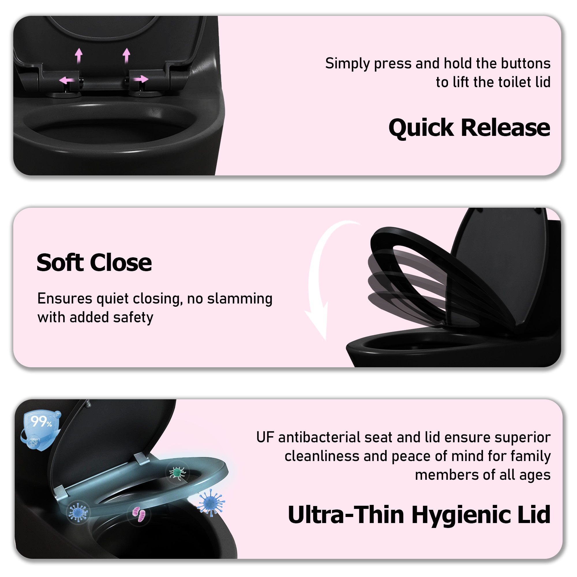 1.1/1.60 GPF Elongated Dual-Flush Floor Mounted One Piece Toilet