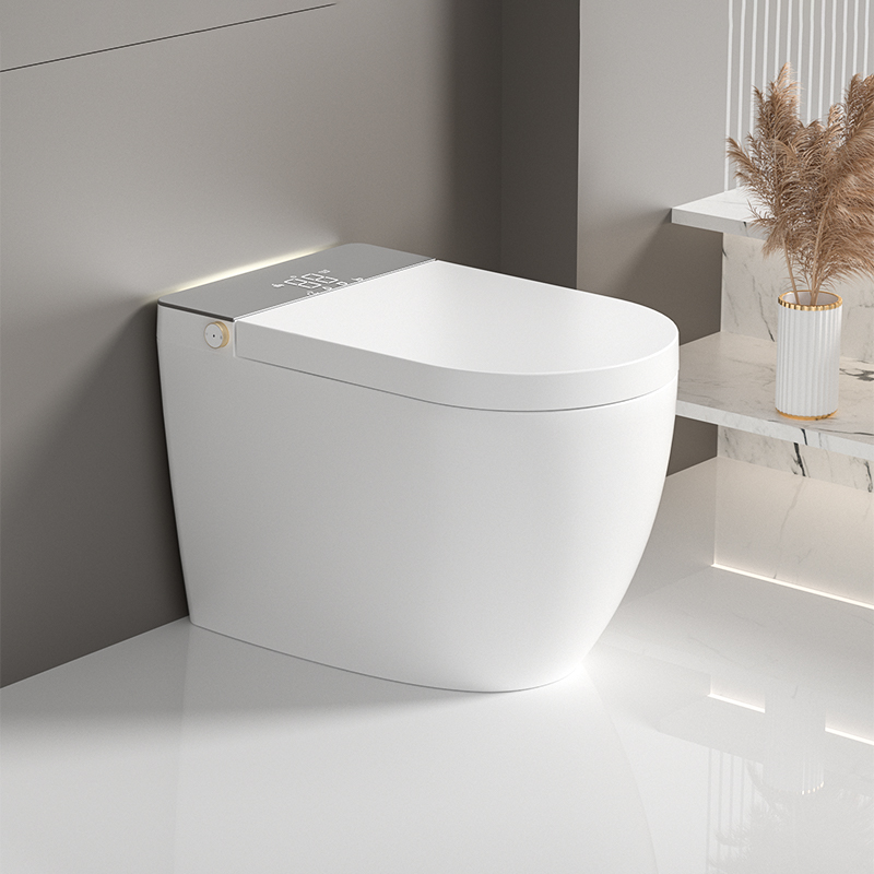 Luxury Smart Bidet Toilet with Built-in Tank, Heated Seat & Voice Control
