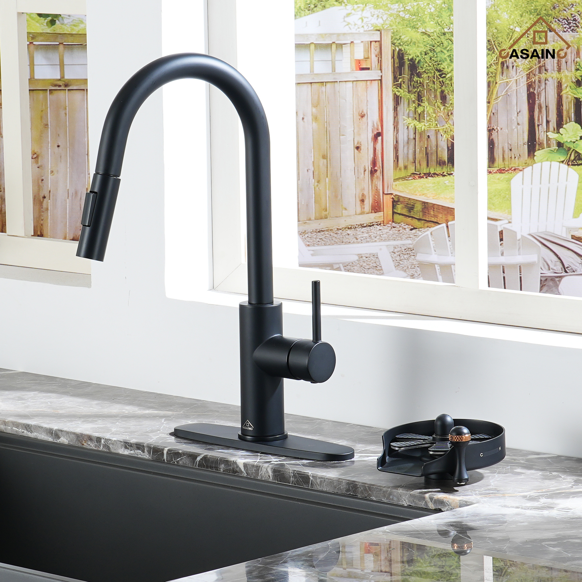 Glass Rinser Cup Washer Kitchen Faucet Top-Quality Automatic Cup Cleaning Cup Rinser With Hot and Cold Options High-pressure Water Jets