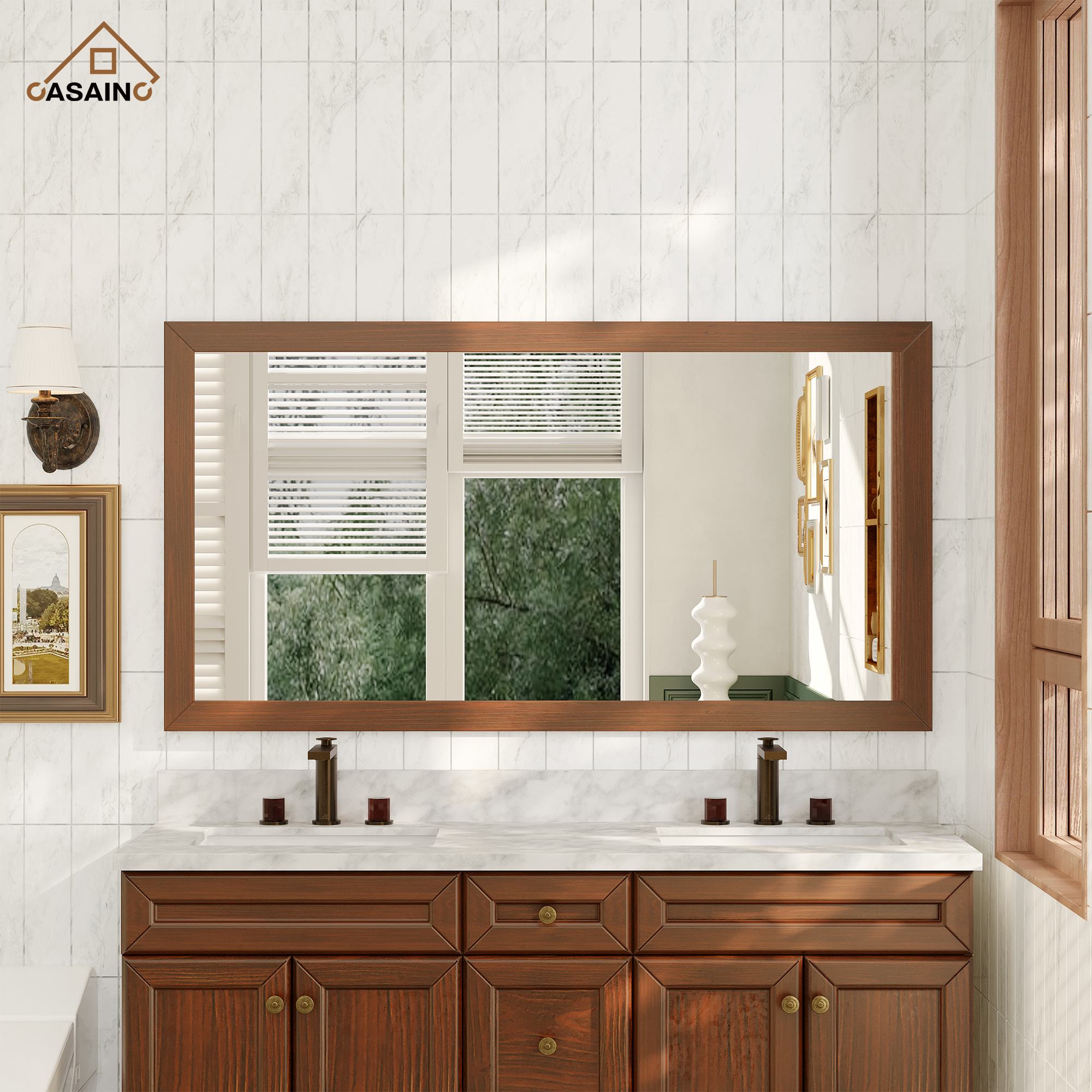 Mirror Only Traditional Brown