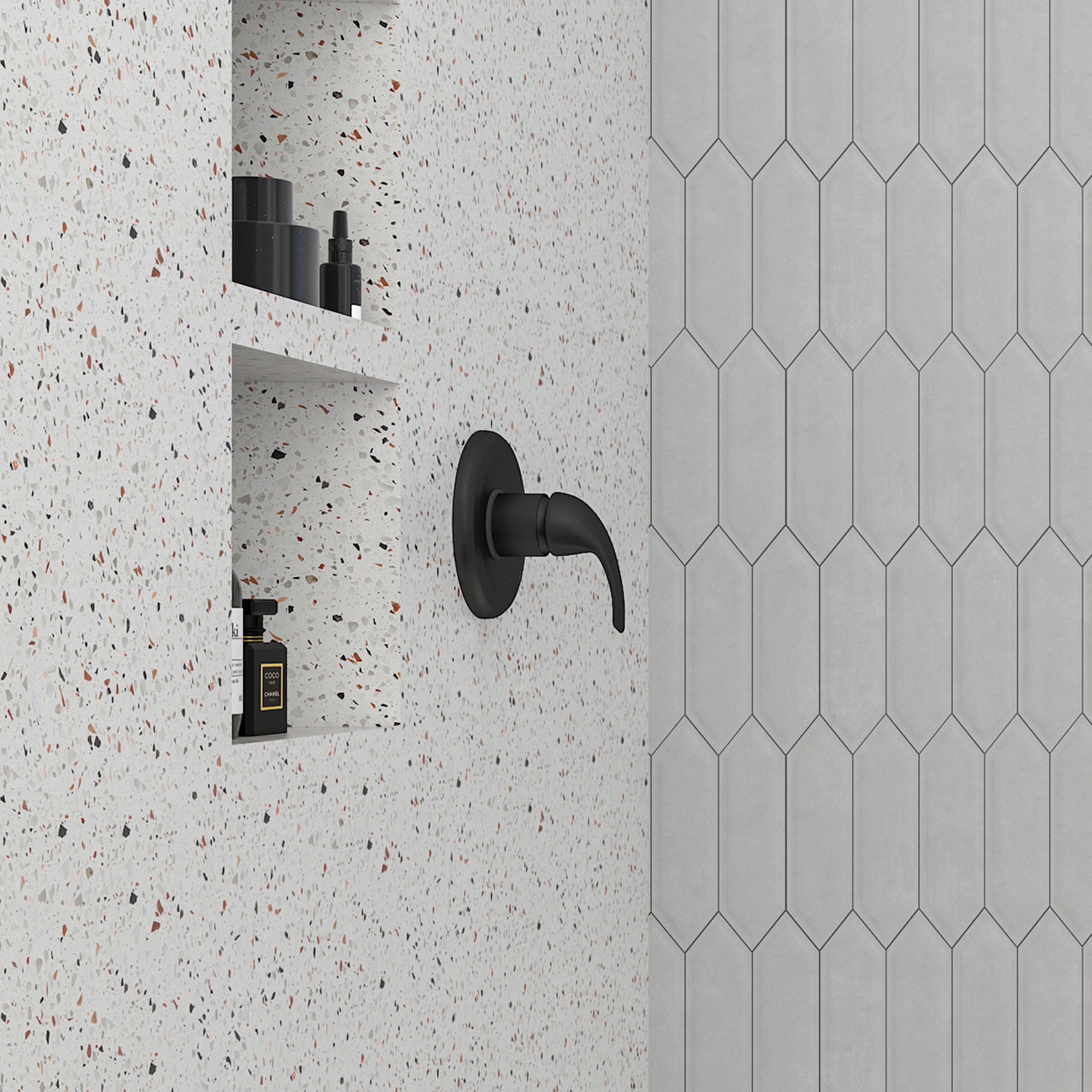 6.8" Single Handle Shower Water Mixer Shower Valve Temperature Mixing Valve