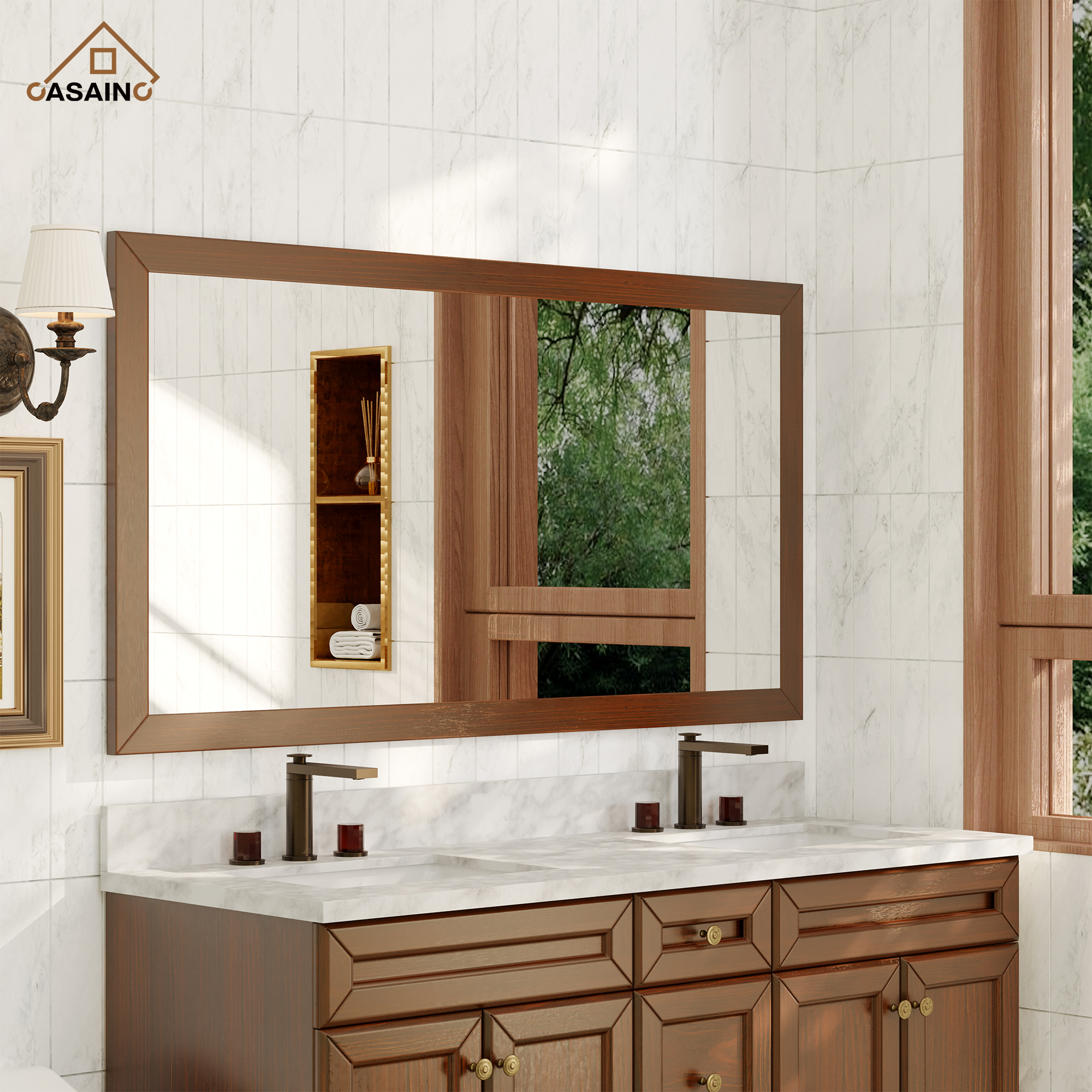 Mirror Only Traditional Brown